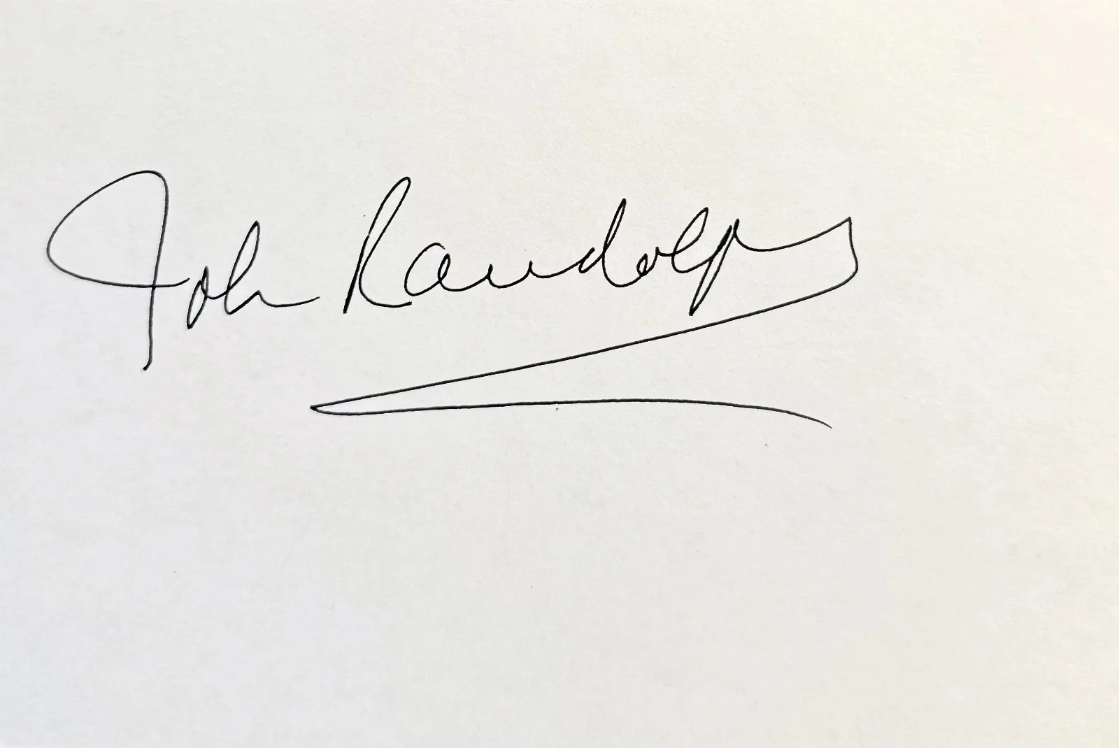 John Randolph — JOHN RANDOLPH SIGNED Autograph 4"x 6 " INDEX CARD Escape from Planet of the Apes, изображение 3