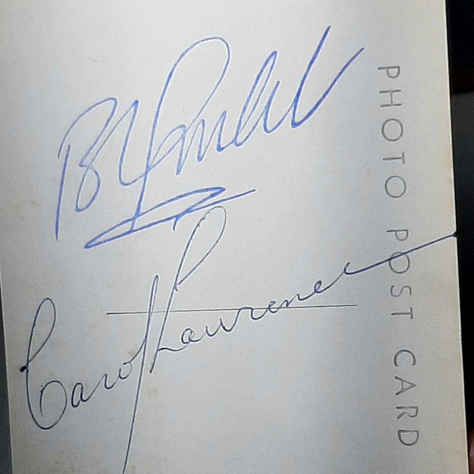 VTG RPPC Postcard Robert Goulet & Carol Lawrence Hand Signed on Back Autograph, изображение 4