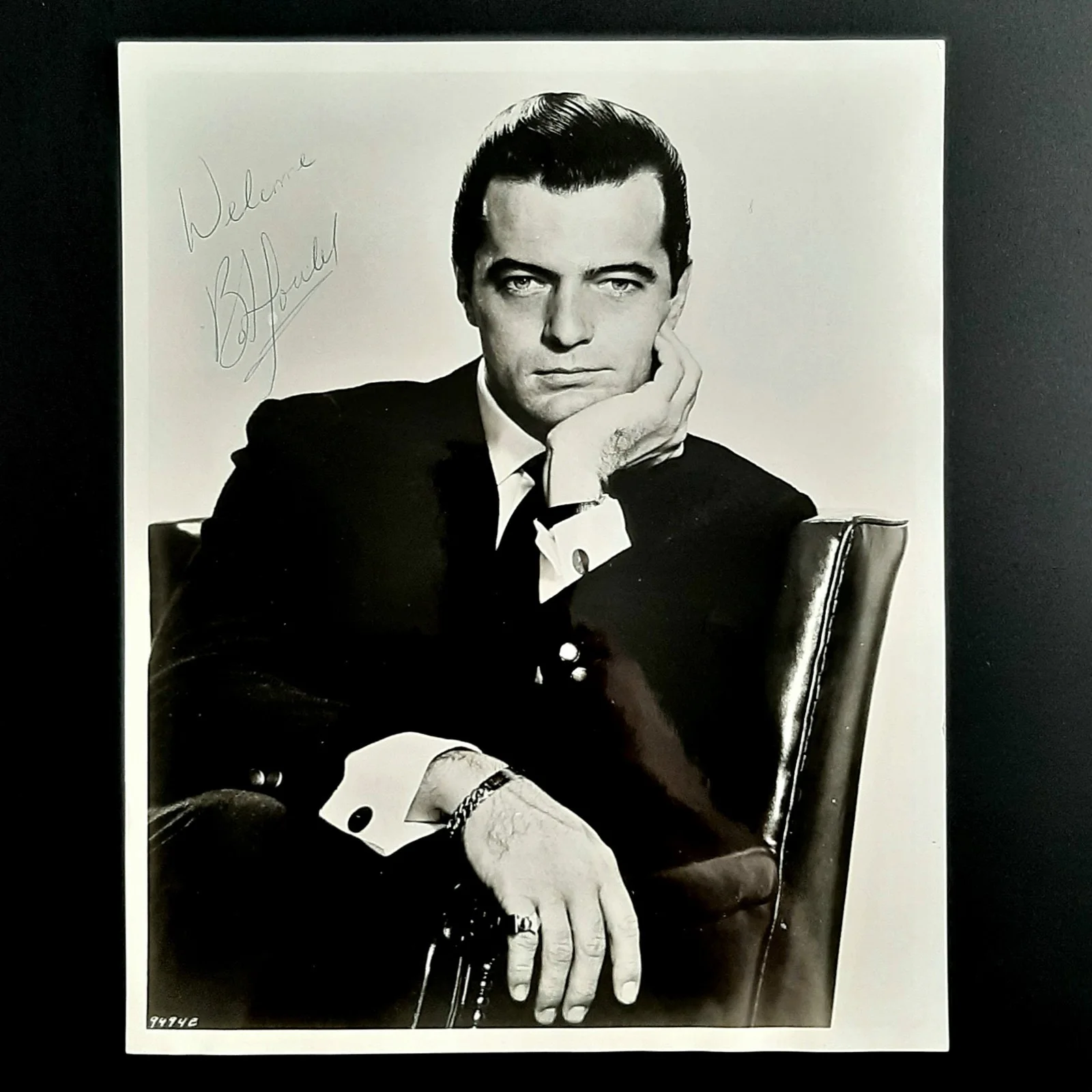 Robert Goulet — 1960's Vintage Signed Autograph Photo Singer Actor Robert Goulet B/W 8"x 10", image 2