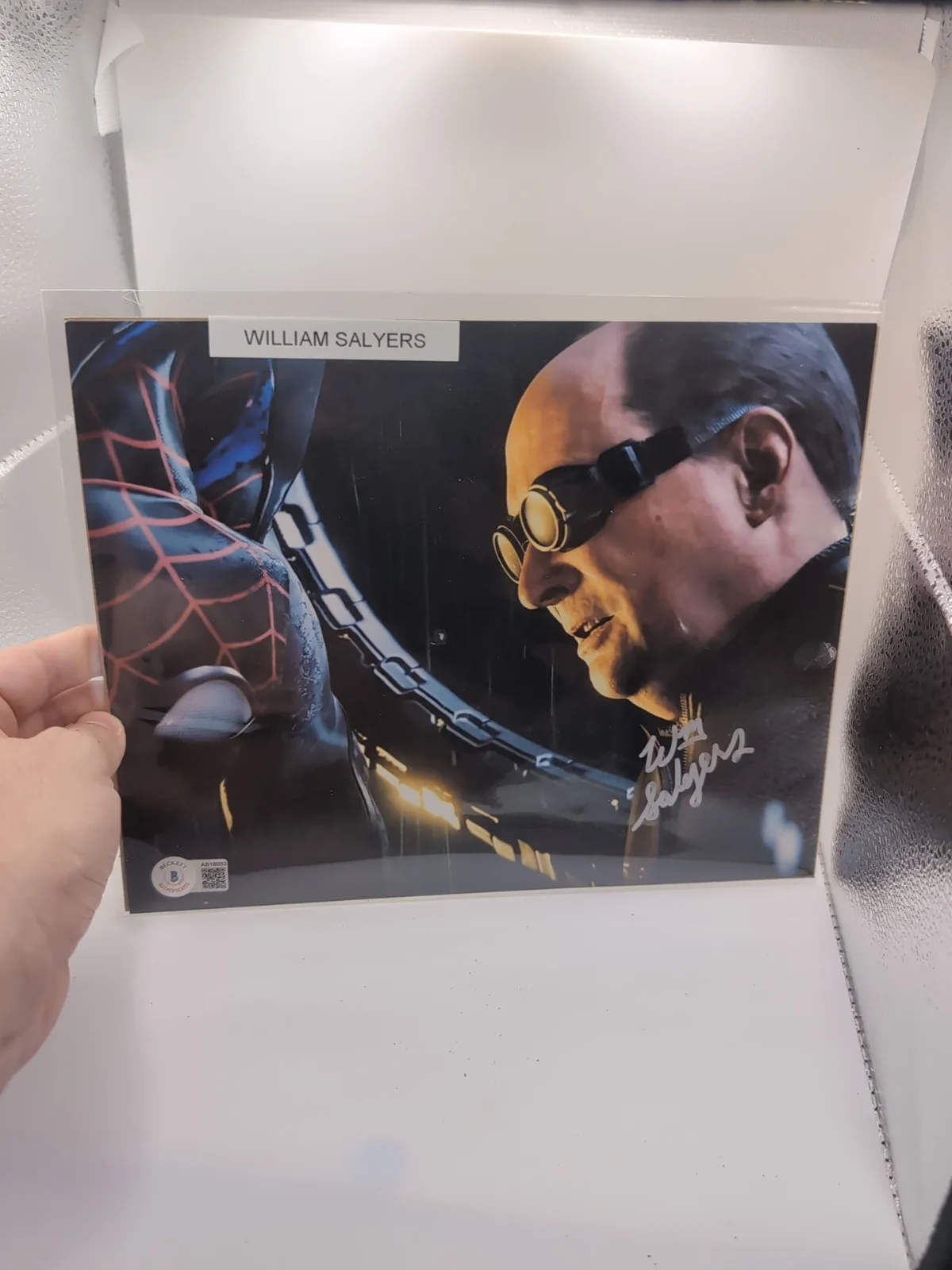 william salyers — Spiderman Dr Octopus Autograph 8x10 Signed William Salyers Beckett COA