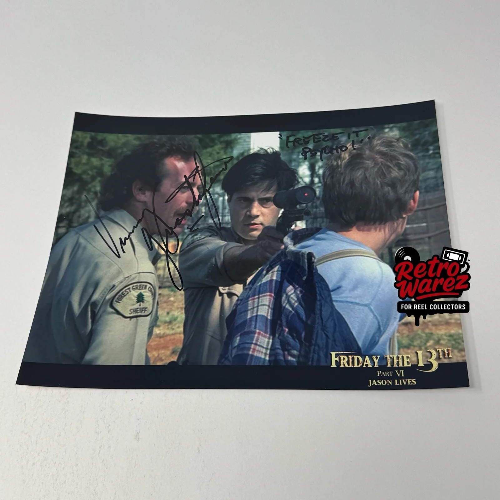 Vinny Guastaferro — Vincent Guastaferro Signed 8x10” Photo Friday The 13th Part IV Horror Movie