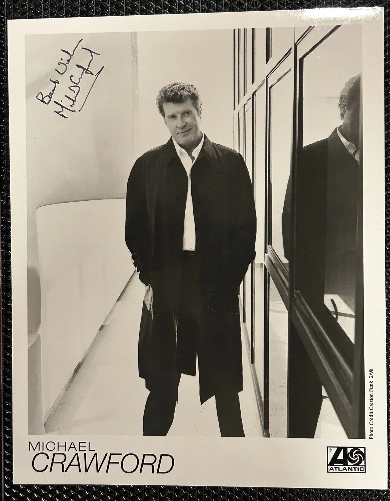 Michael Crawford Signed Promo Photo And EFX Program Free Shipping!, image 2