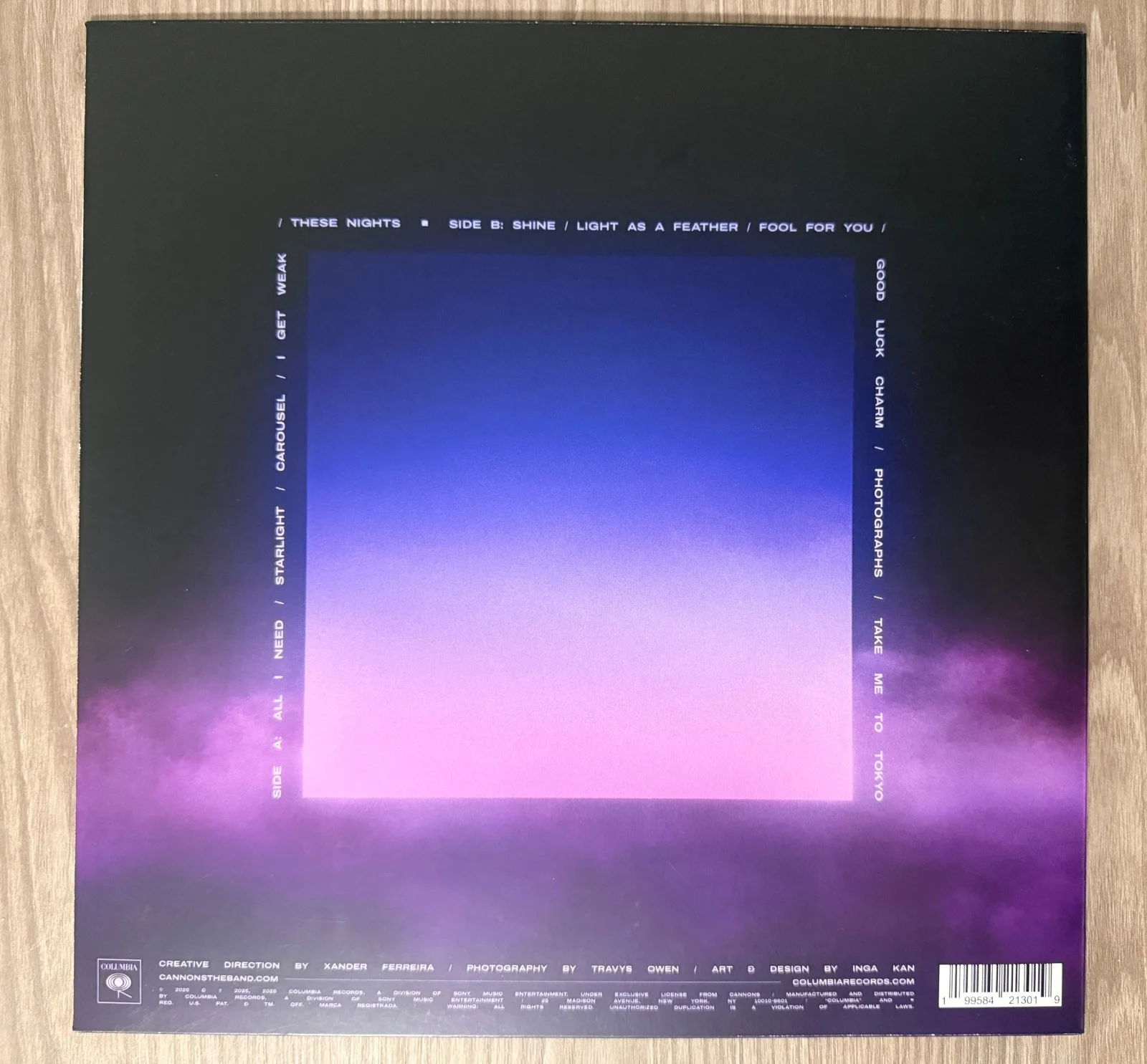 * CANNONS * signed vinyl album *EVERYTHING GLOWS * MICHELLE JOY, PAUL & RYAN *, image 2