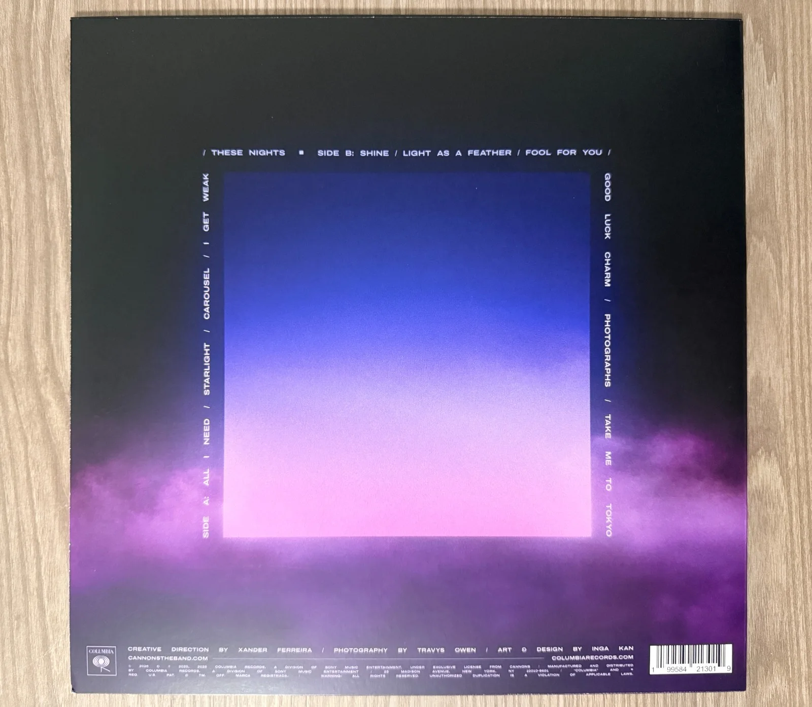 * CANNONS * signed vinyl album *EVERYTHING GLOWS * MICHELLE JOY, PAUL & RYAN *, изображение 2