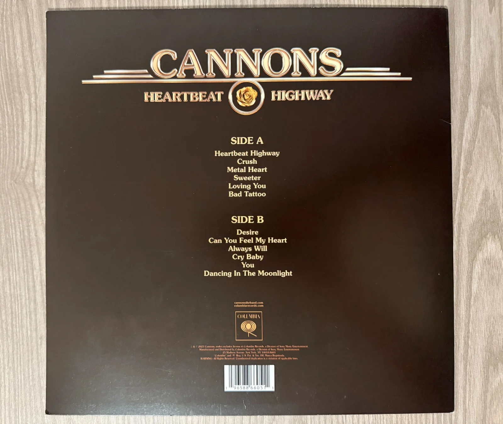 * CANNONS * signed vinyl album * HEARTBEAT HIGHWAY * MICHELLE JOY, PAUL & RYAN *, изображение 2