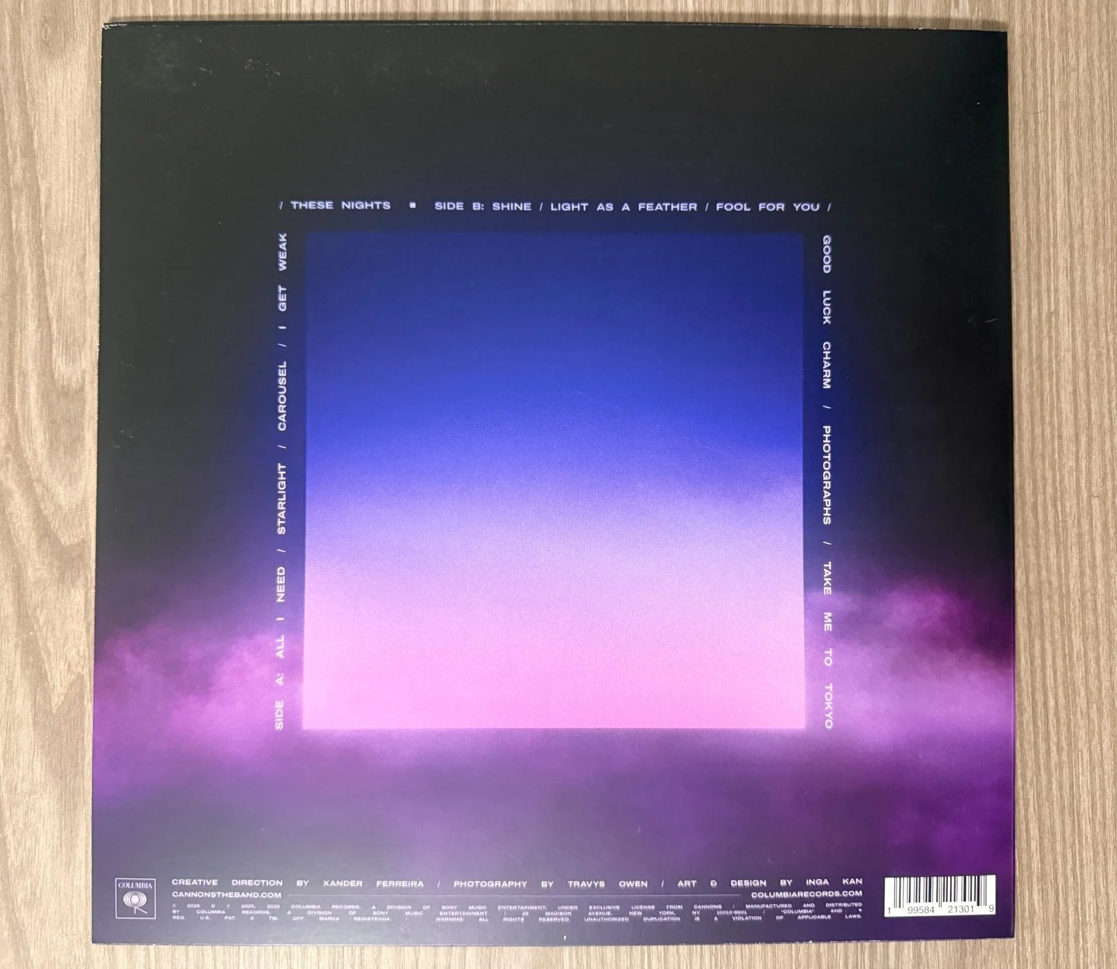 * CANNONS * signed vinyl album *EVERYTHING GLOWS * MICHELLE JOY, PAUL & RYAN *, изображение 2