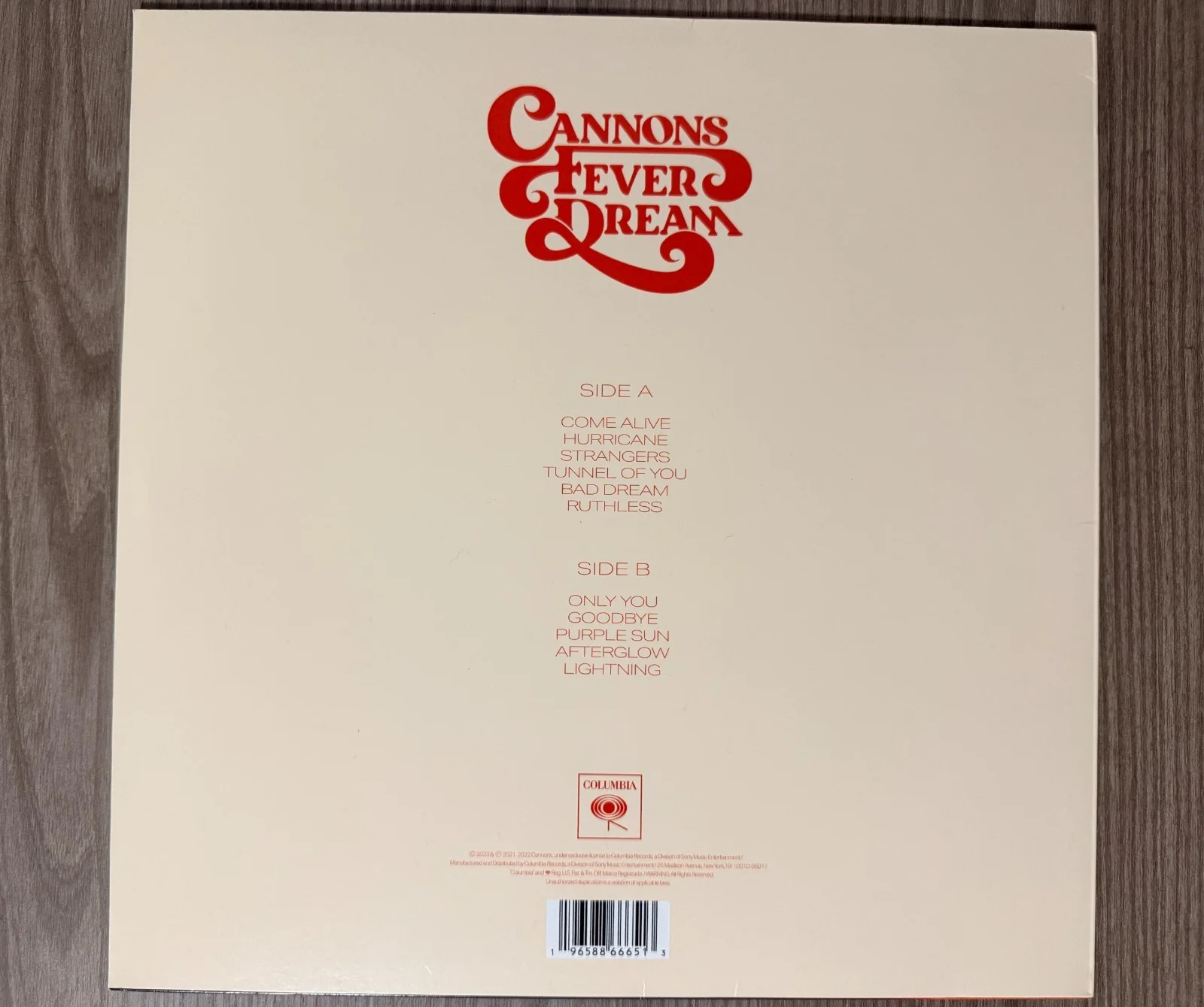 * CANNONS * signed vinyl album * FEVER DREAM * MICHELLE JOY, PAUL & RYAN * 1, изображение 2
