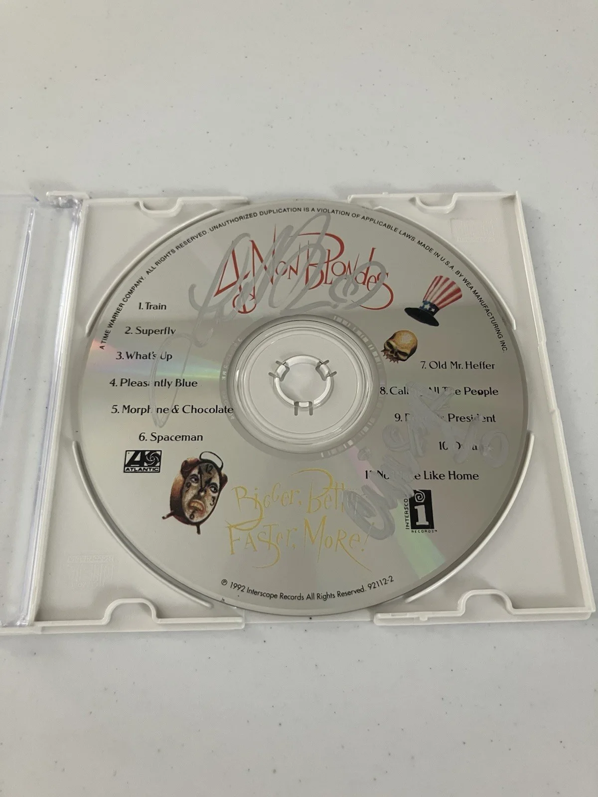 LINDA PERRY 4 NON BLONDES SIGNED/AUTOGRAPHED CD WITH COA, image 2