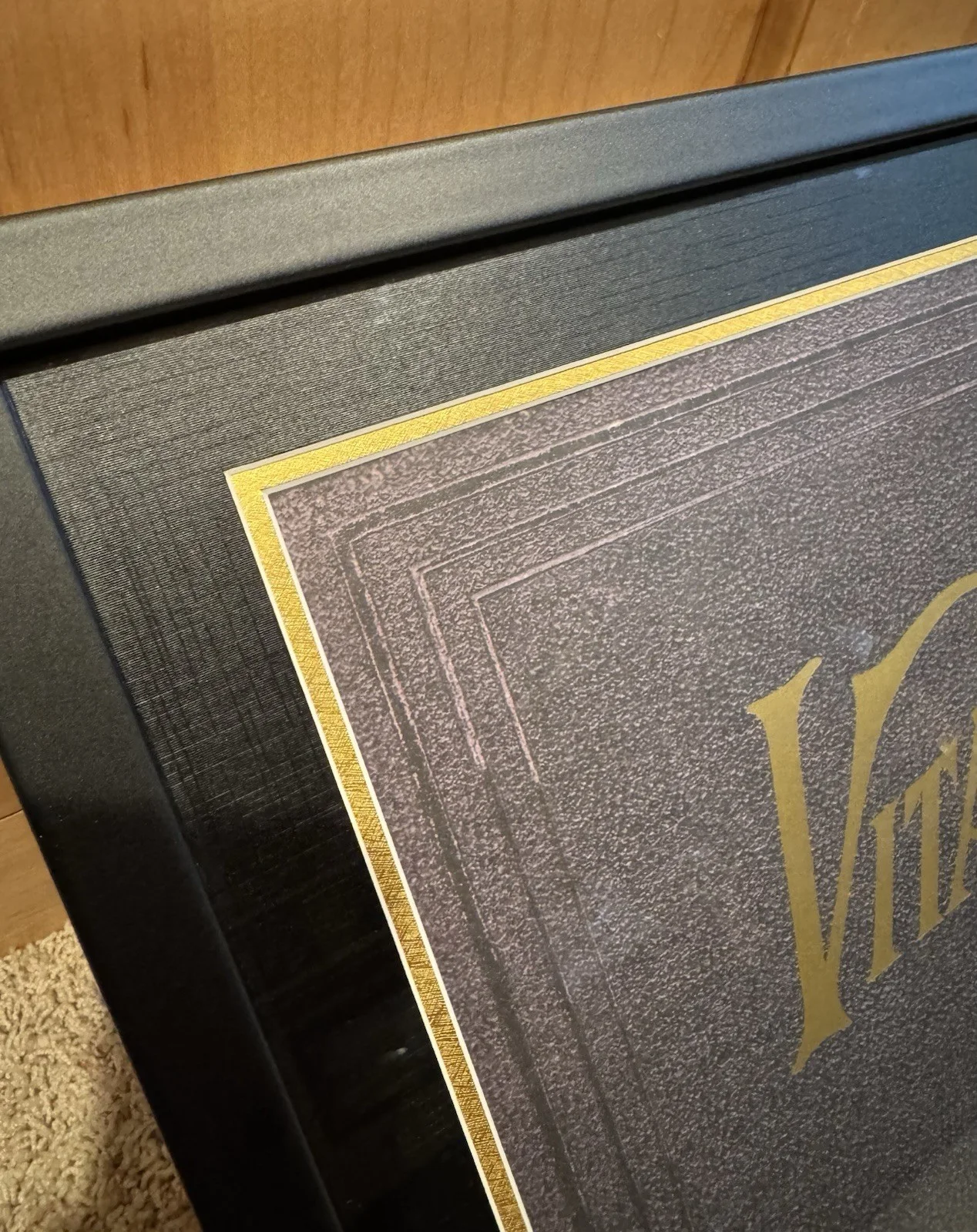 Pearl Jam Eddie Vedder Signed Framed Vitalogy Album Flat Poster Vinyl Record BAS, image 5