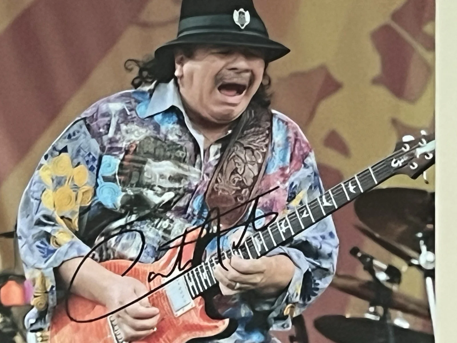 CARLOS SANTANA Autographed signed 8 X 11.5 photo Rock Guitar Legend, image 4