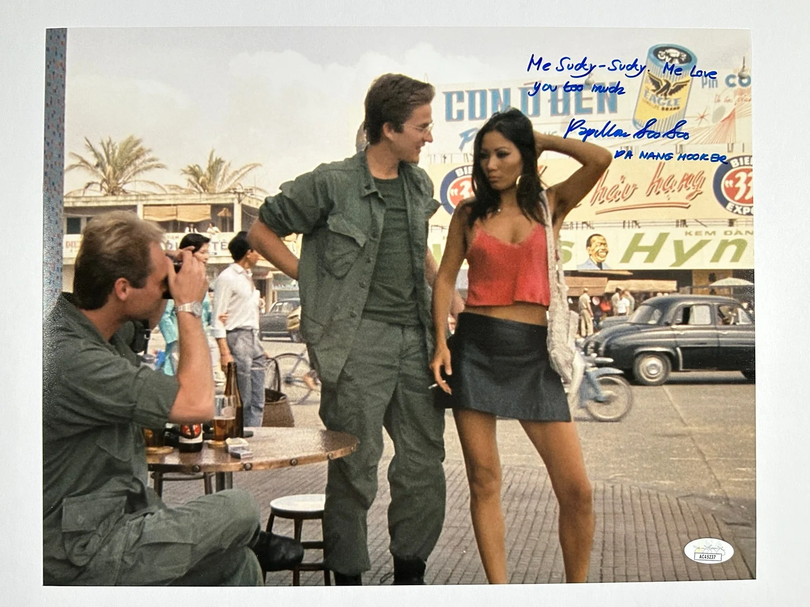Papillon Soo Soo — Papillon Soo Soo Signed 11x14 Photo "Me Sucky Sucky" JSA COA Private Signing, image 3
