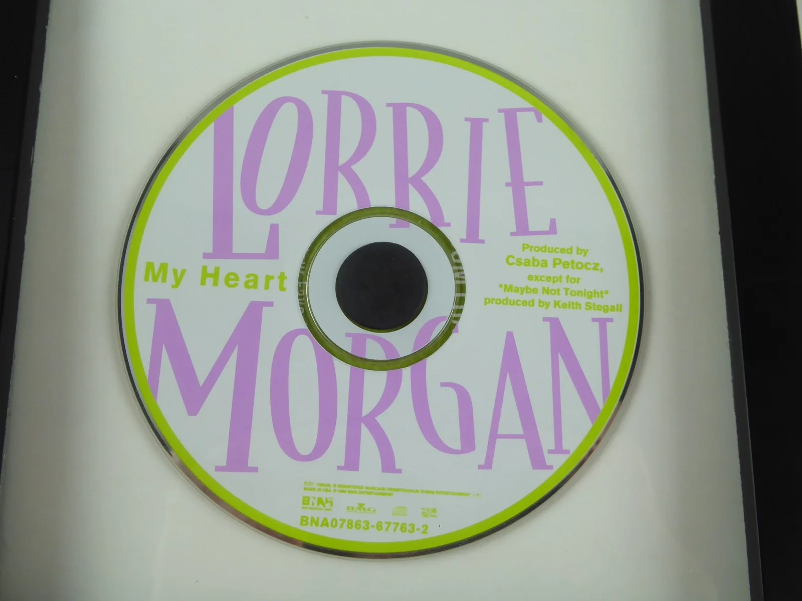Lorrie Morgan Signed Autographed My Heart Framed Display Matted CD W/Cover, image 3