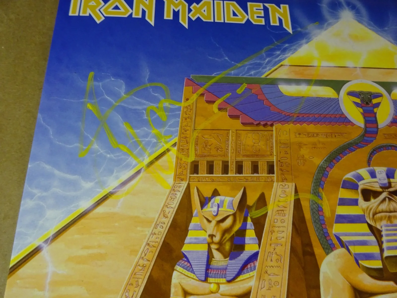 Signed Bruce Dickinson Autographed Iron Maiden Powerslave Monster Mania COA, image 5