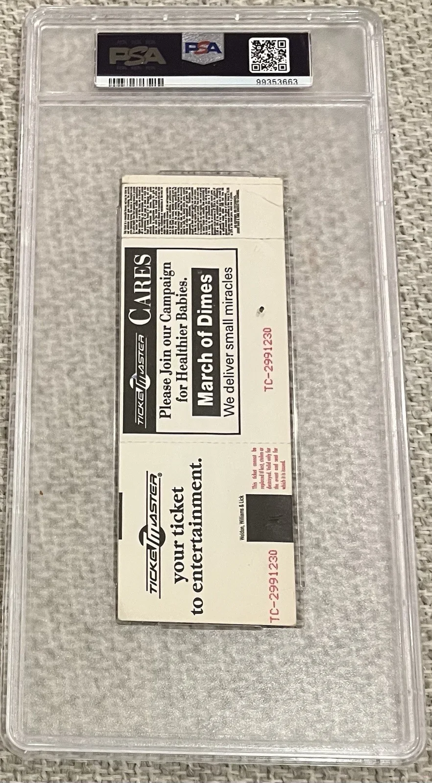 Jimmy Page Led Zeppelin Signed Ticket Autograph PSA/DNA Gem Mint 10 Rare, изображение 4