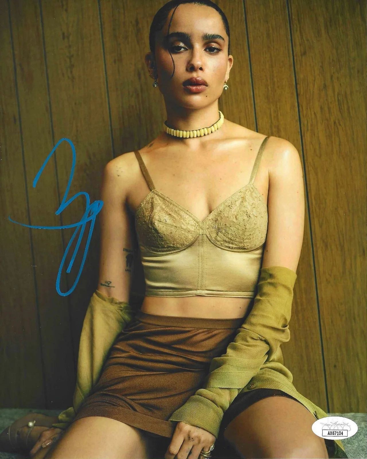 ZOE KRAVITZ — ZOE KRAVITZ SIGNED AUTOGRAPHED BATMAN CATWOMAN 8X10 PHOTO JSA COA