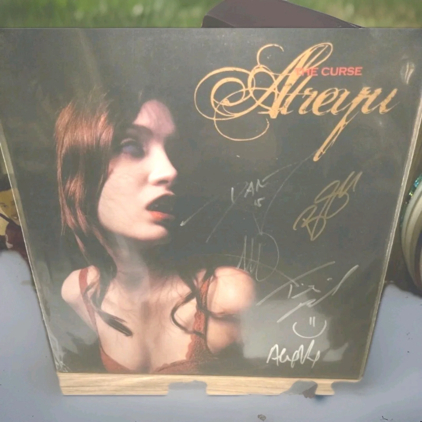 Atreyu Signed The Curse Vinyl Record All 5 Original Members, изображение 4
