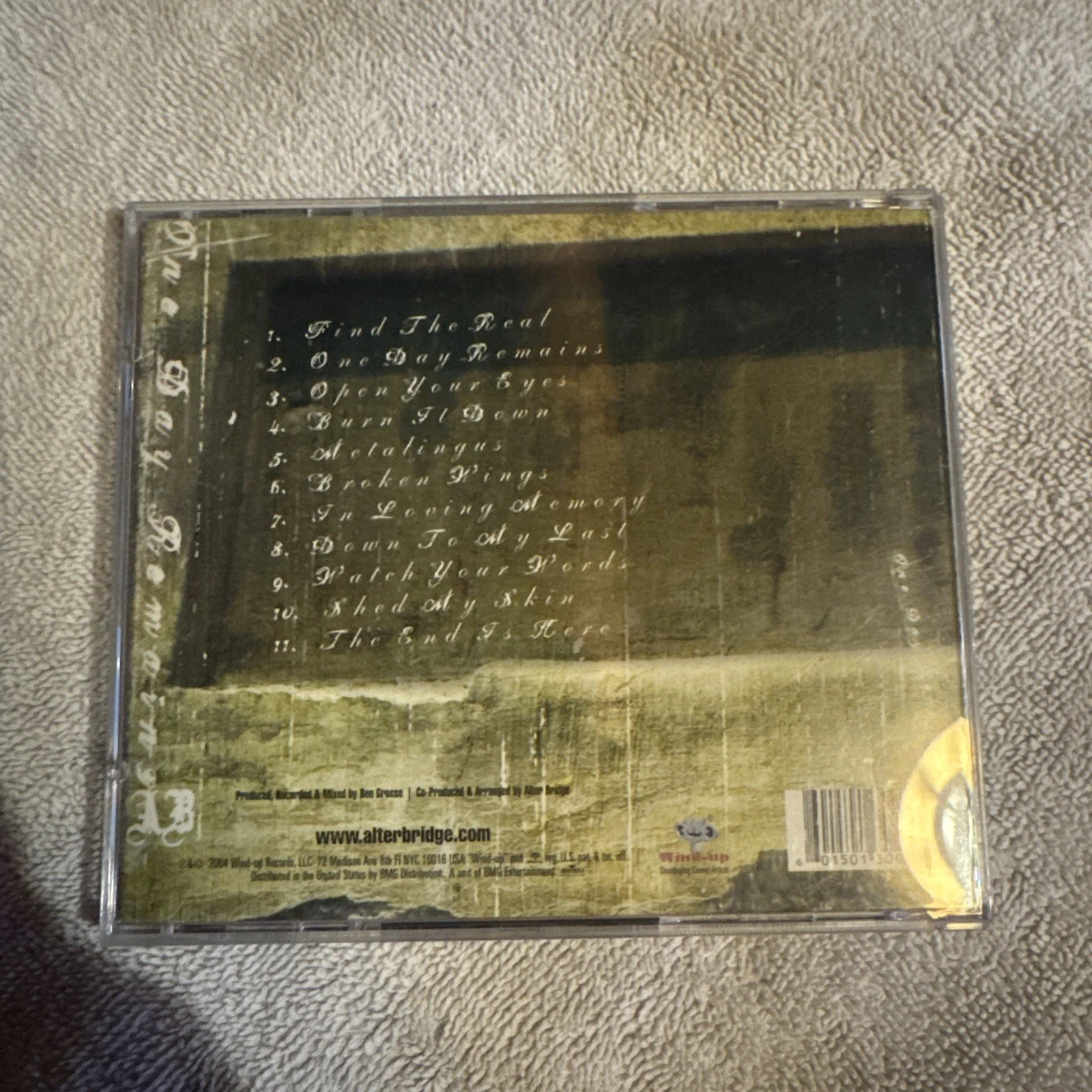 Alter Bridge One Day Remains Signed CD authentic silver ink 2004 rare creed, image 3