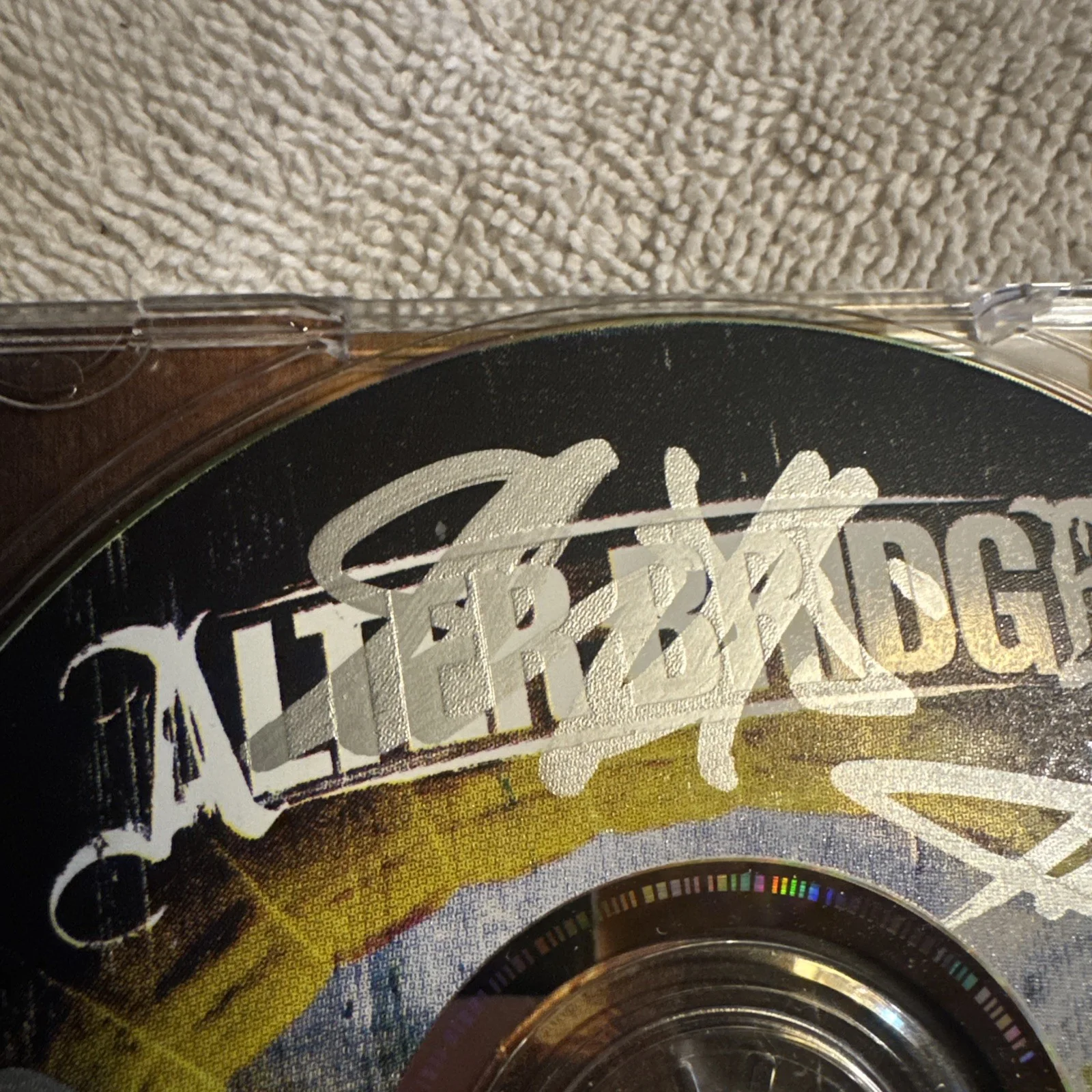 Alter Bridge One Day Remains Signed CD authentic silver ink 2004 rare creed, image 4