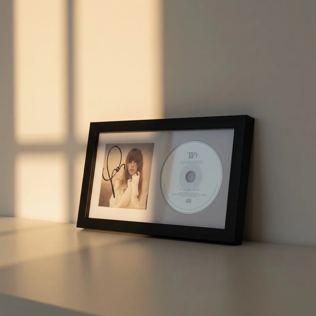 Taylor Swift SIGNED CD FRAMED TTPD The Tortured Poets Autograph Beckett auth, image 3