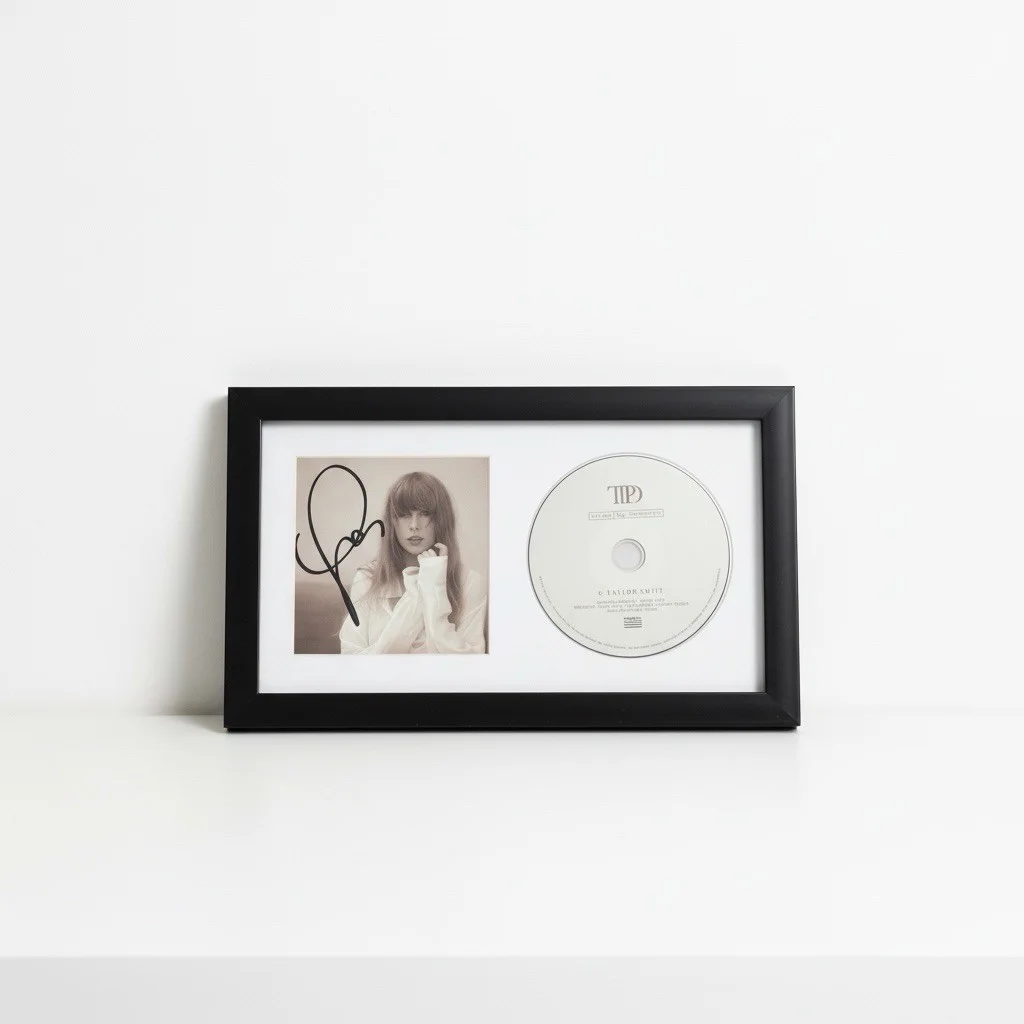 Taylor Swift SIGNED CD FRAMED TTPD The Tortured Poets Autograph Beckett auth, image 4