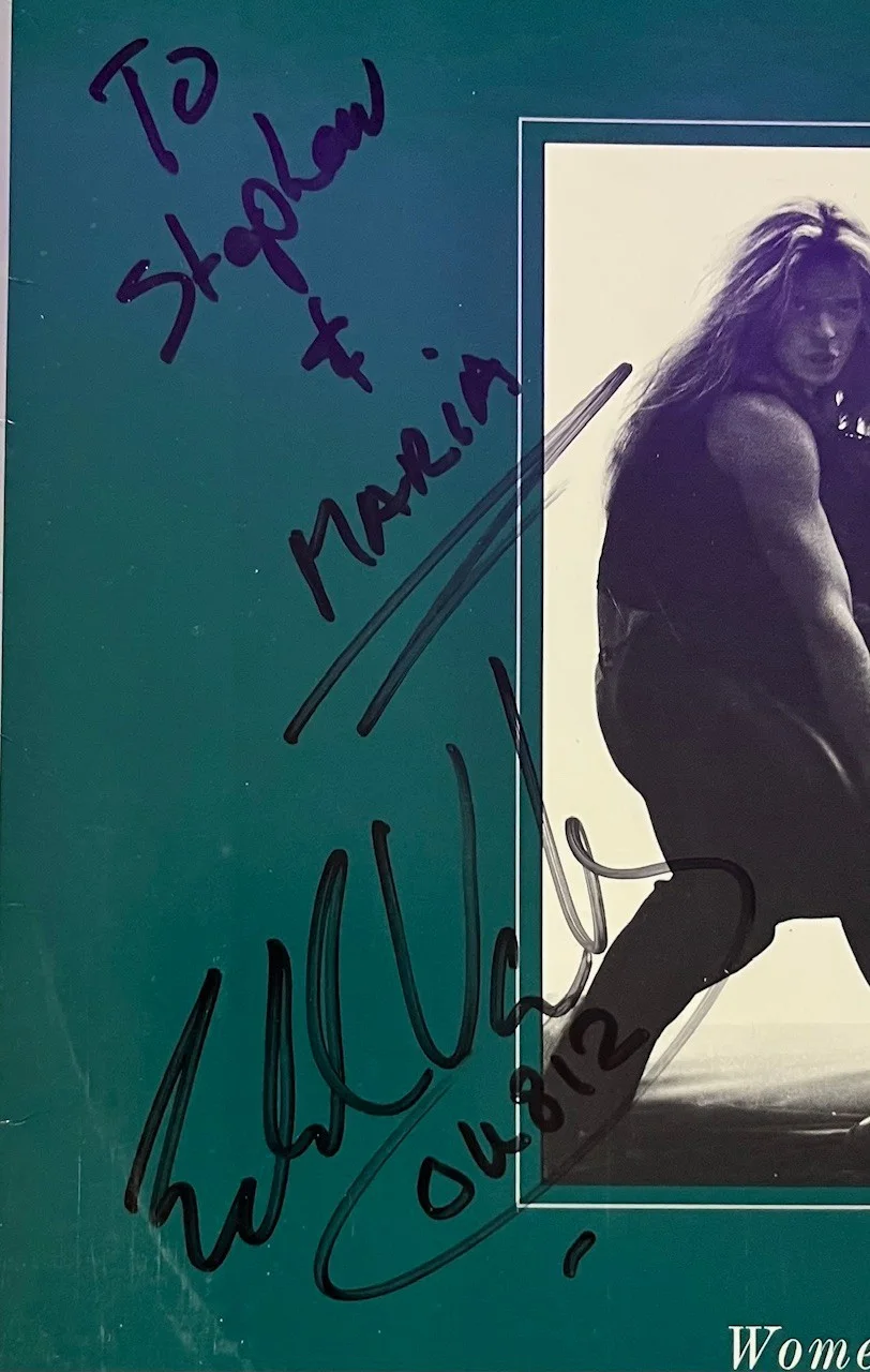 EPPERSON signed EDWARD VAN HALEN autographed "WOMEN and CHILDREN FIRST" Album, image 3