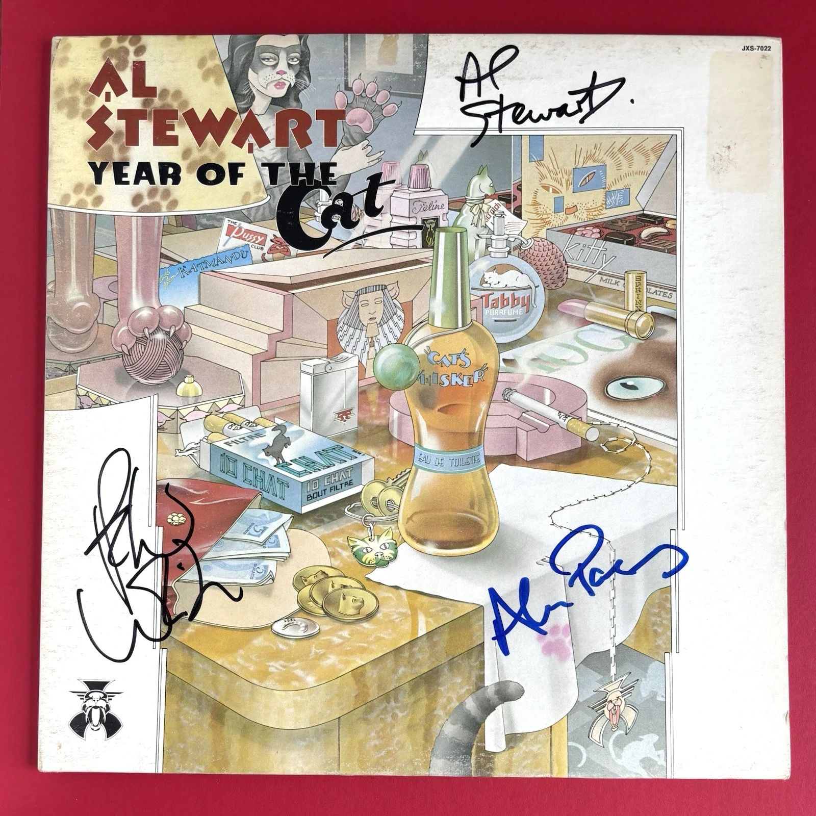 AL STEWART Alan Parsons & PETER WHITE Signed YEAR OF CAT Vinyl RECORD LP JSA COA, image 2