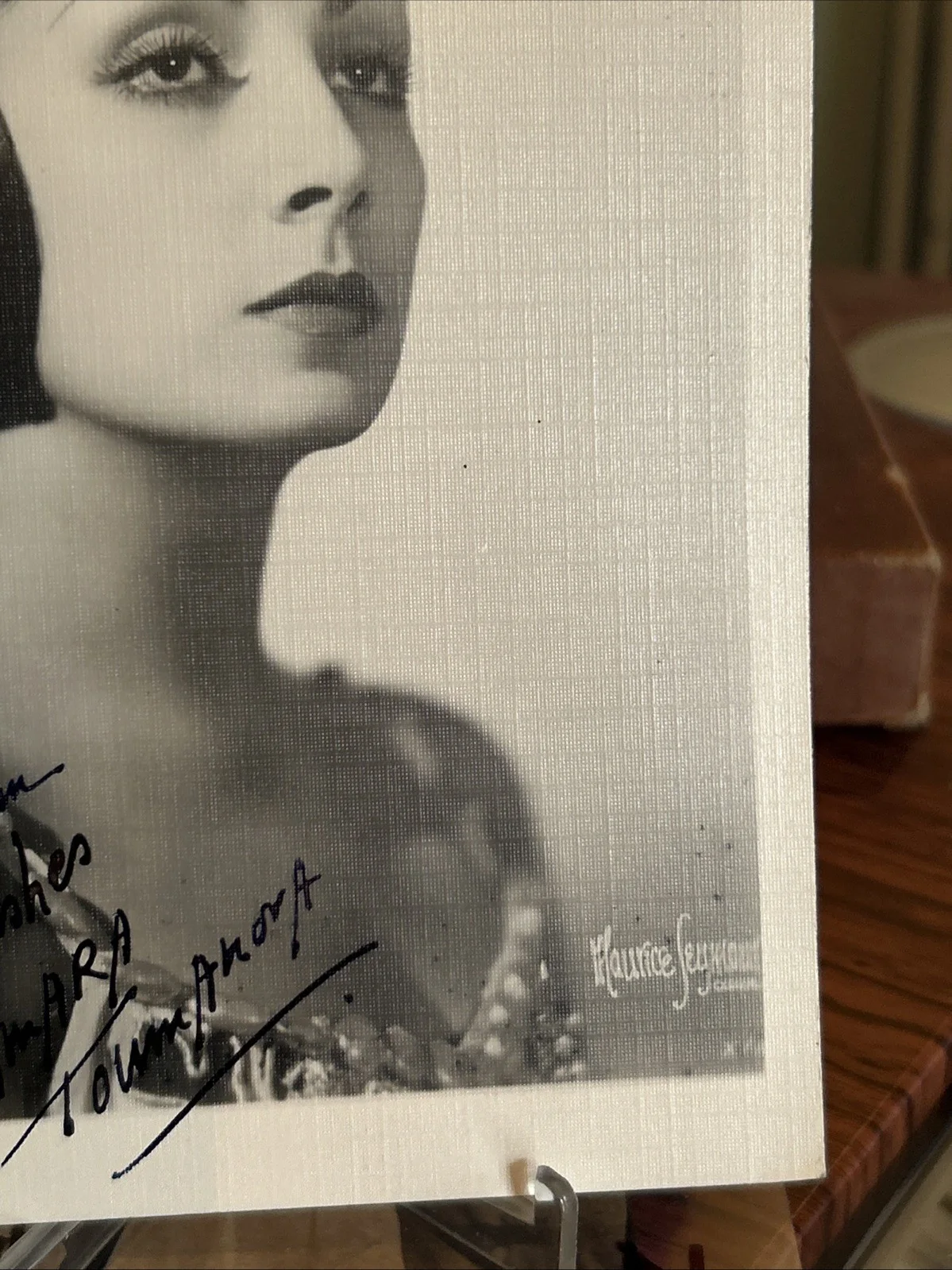 Tamara Toumanove — Tamara Toumanova Prima Ballerina Signed 5x7 Linen Photo t368, изображение 4