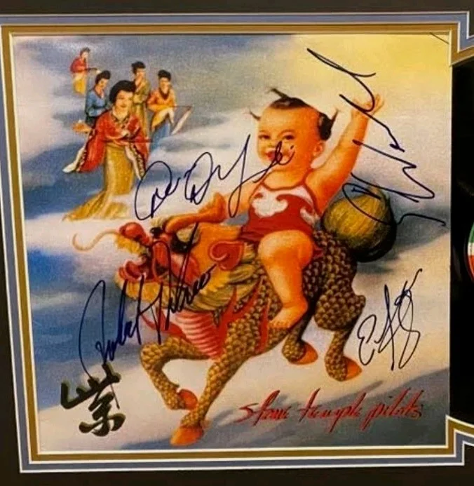 Stone Temple Pilots Signed Purple Vinyl Record X4 JSA LOA Whoa!, изображение 2