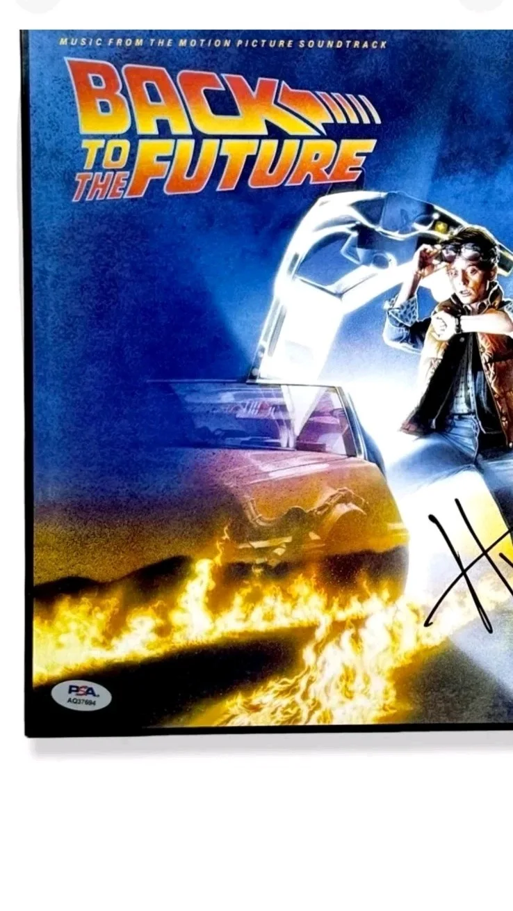 Huey Lewis Signed Autographed Vinyl LP "Back to the Future" PSA Cert Pwr Of Love, изображение 3