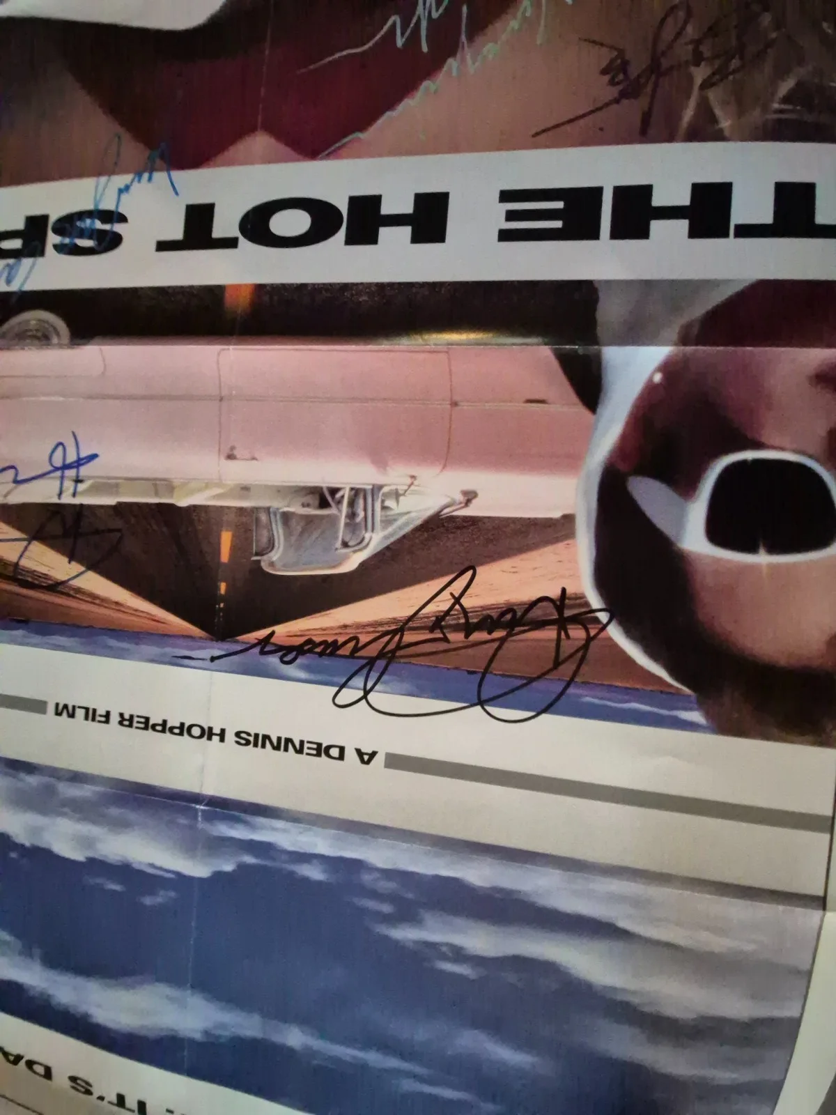 SEE BELOW — THE HOT SPOT--CAST SIGNED MOVIE POSTER-w/COA -1986 ekim, изображение 3