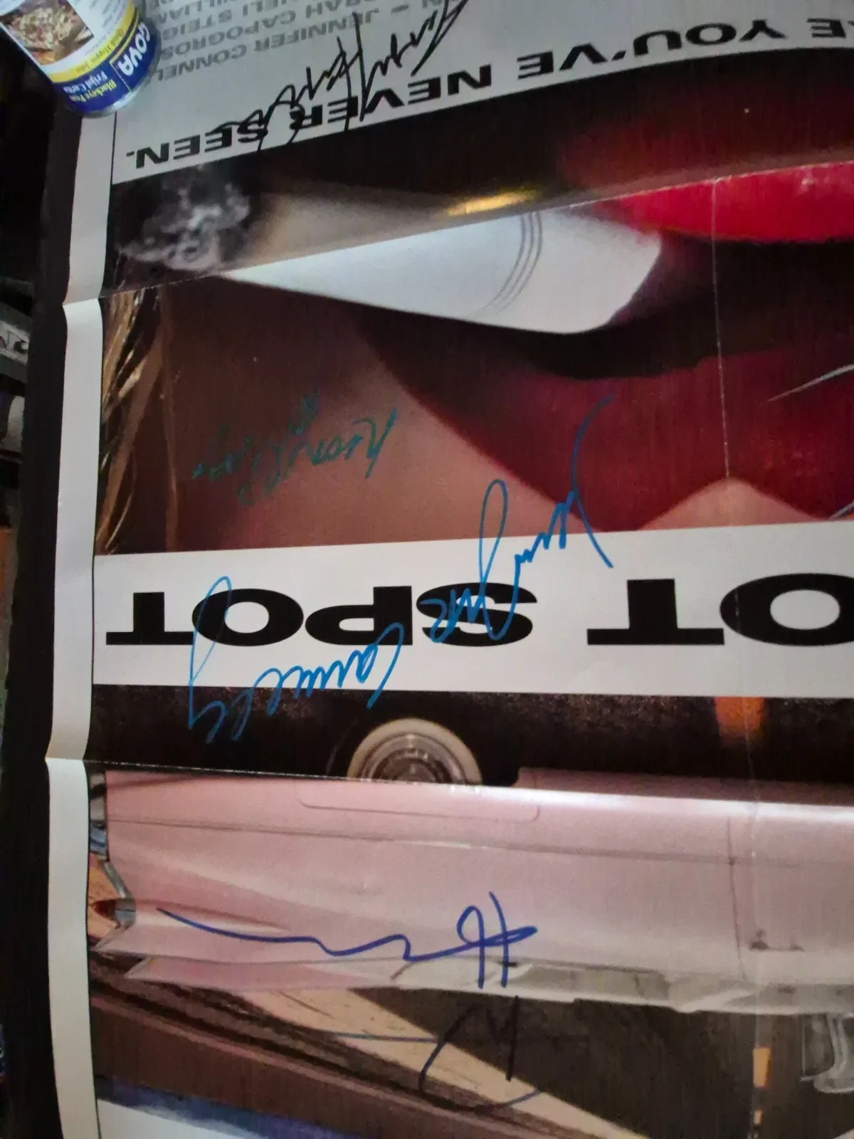 SEE BELOW — THE HOT SPOT--CAST SIGNED MOVIE POSTER-w/COA -1986 ekim, изображение 5
