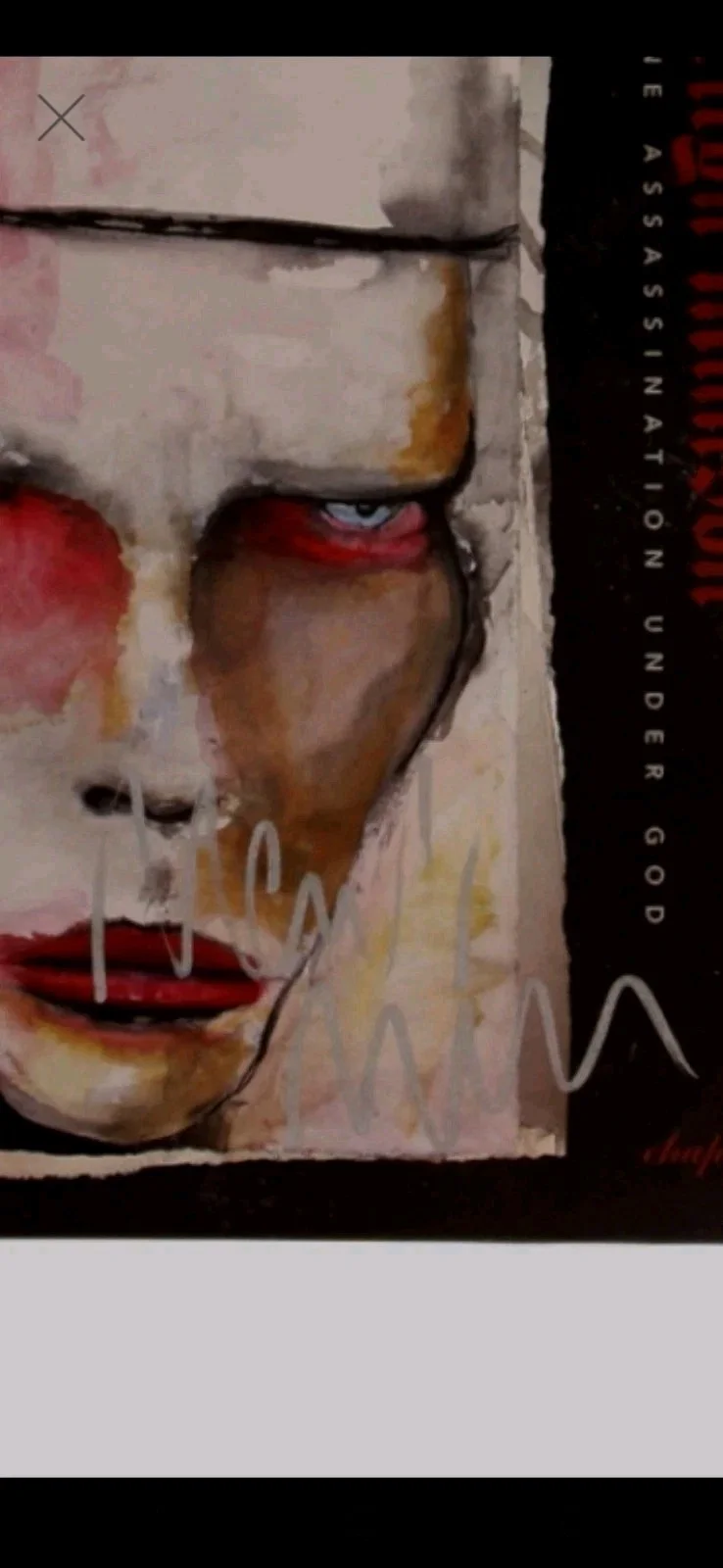 Marilyn Manson One Assassination Under God Autographed Signed Vinyl Album JSA, изображение 2