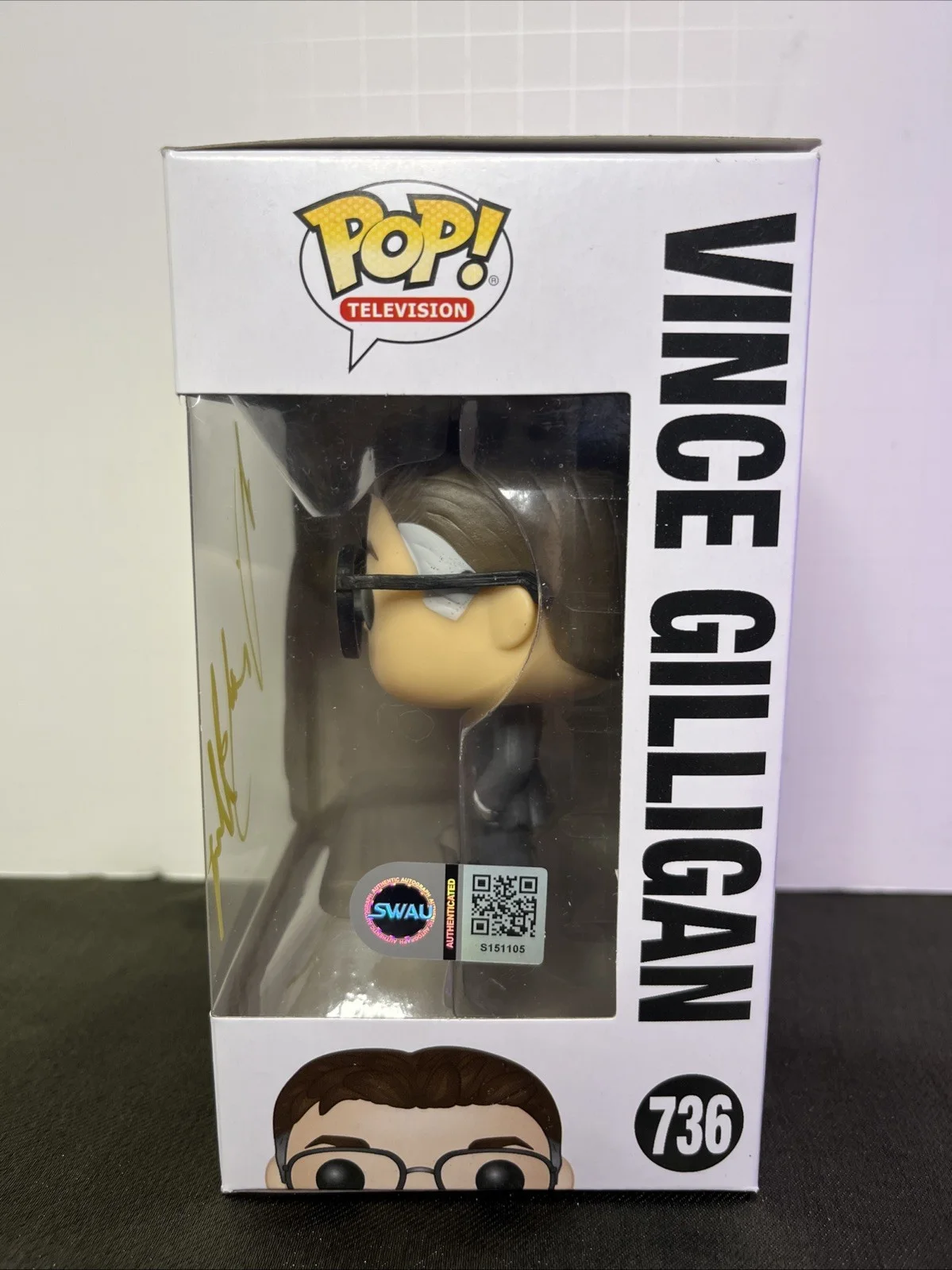 Vince Gilligan — Vince Gilligan Autographed Signed Funko POP! #736 Breaking Bad SWAU COA, image 3