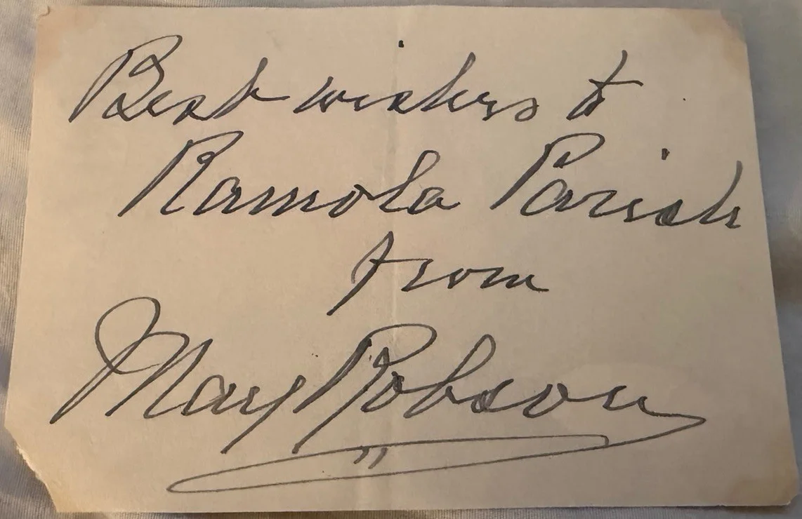 May Robson — MAY ROBSON d.1942 Signed Autograph Book Album Page Org Queen of Hearts w/JSA COA, изображение 2