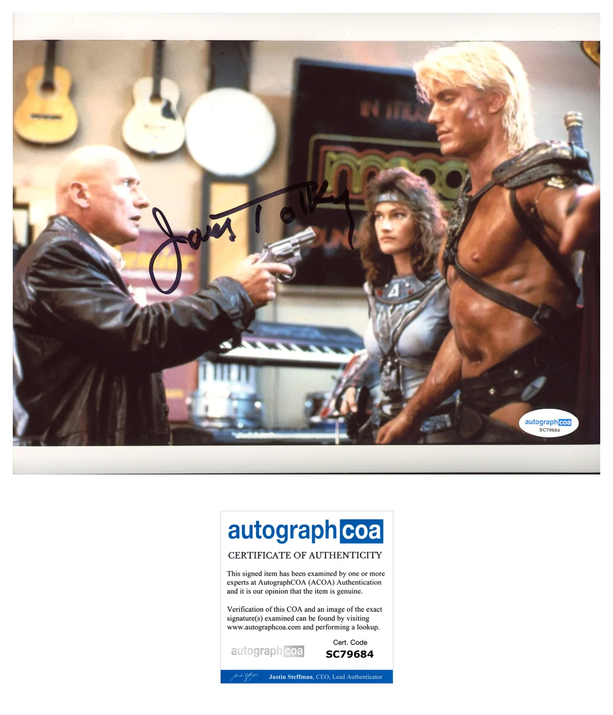 James Tolkan Masters Autographed Signed 8x10 Photo ACOA, изображение 2