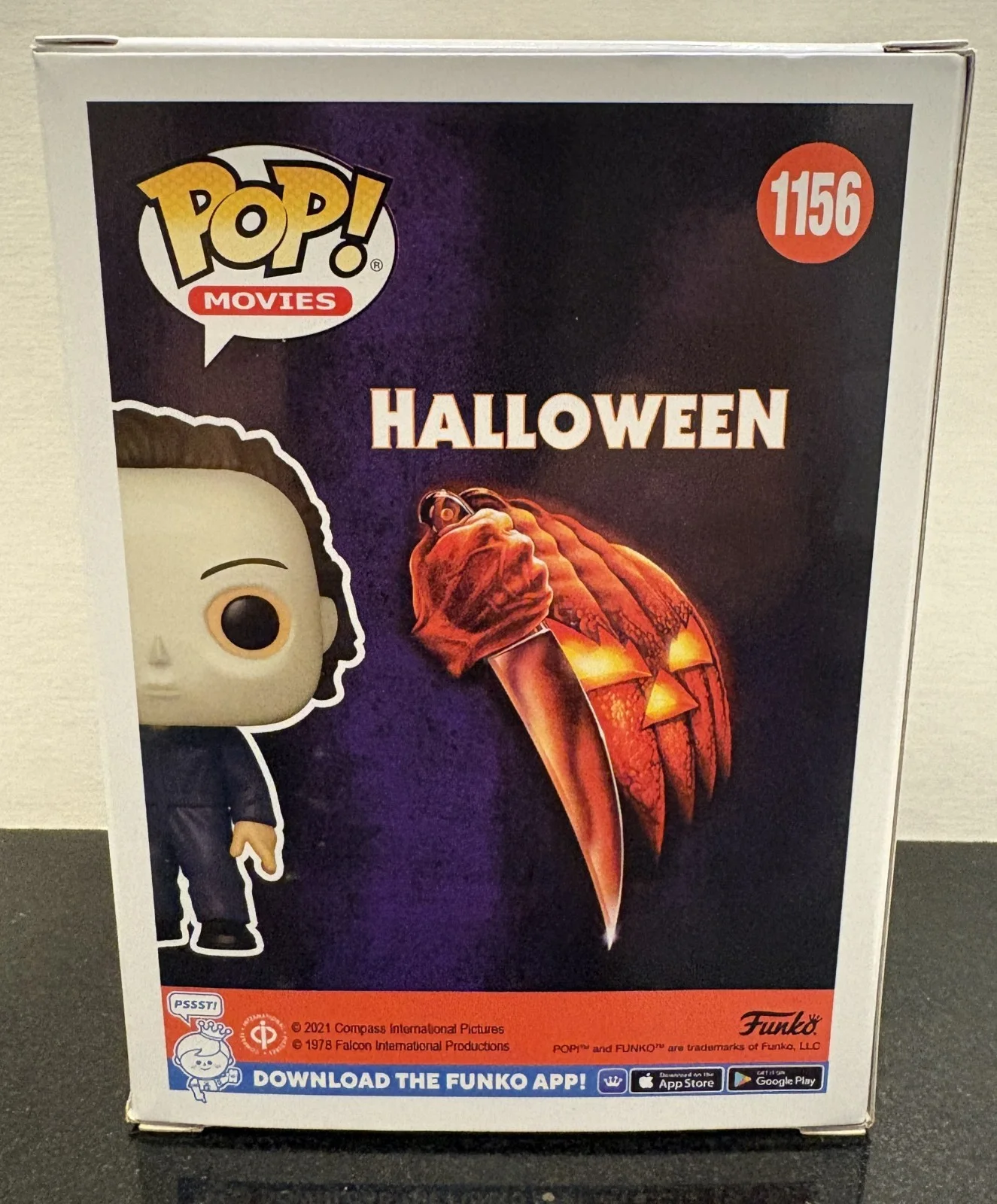 Nick Castle — Nick Castle Signed and Inscribed Halloween Michael Myers Funko # 1156 OC COA, изображение 3