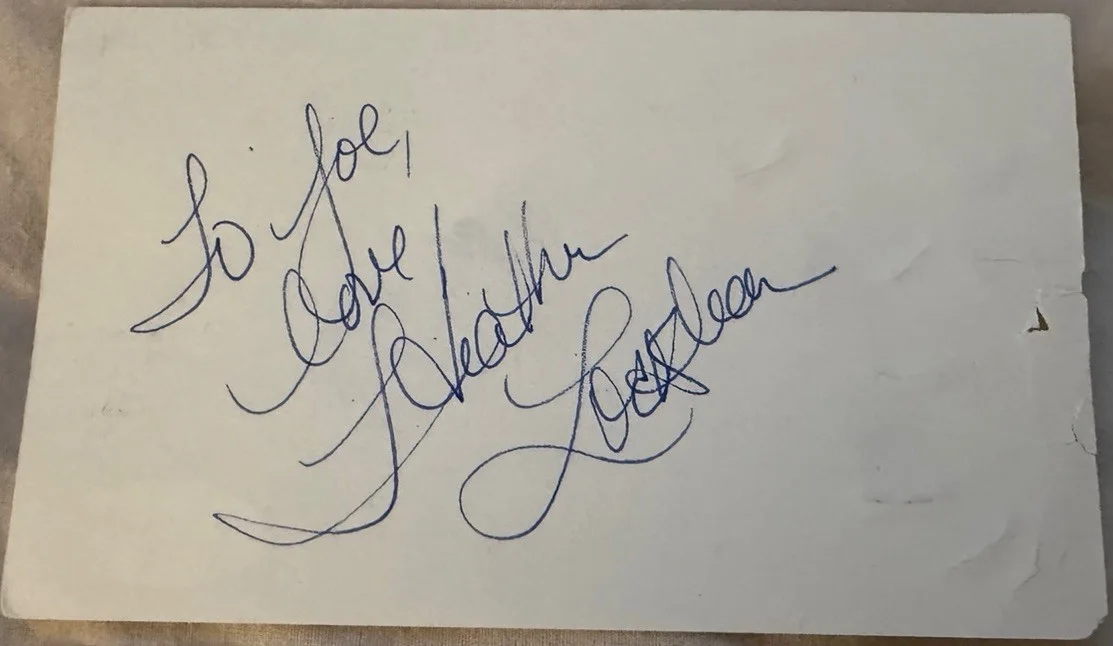 Heather Locklear — Heather Locklear Signed Autograph Book Album Page Cut Melrose Place w/ JSA COA, image 2