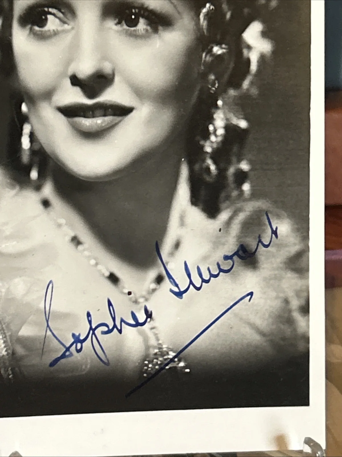 Sophie Stewart Scottish Actress Signed 3 1/4 x 5 1/2 Postcard Stunning t358, image 2
