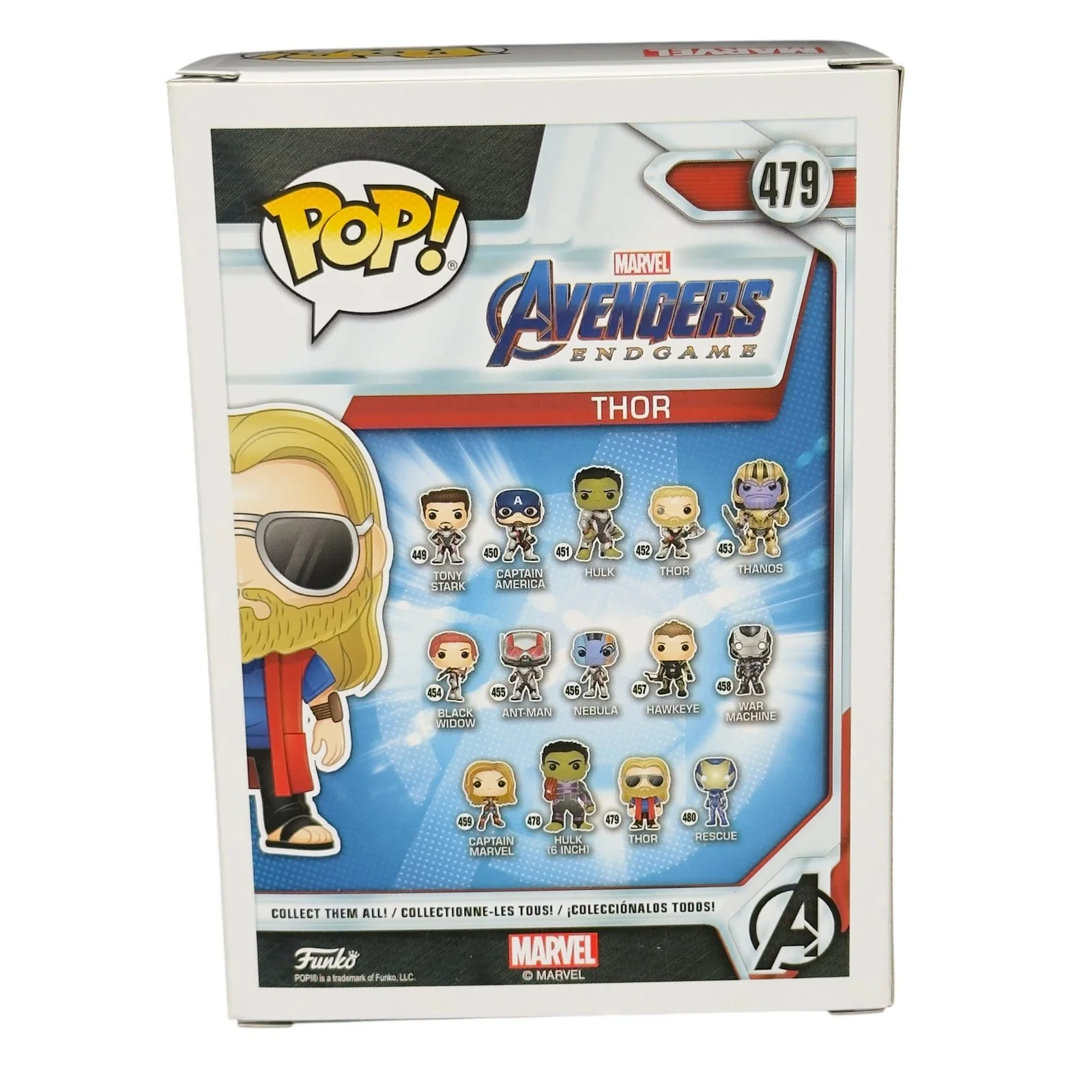 Chris Hemsworth — Chris Hemsworth Signed Thor Avengers: Endgame Funko Pop 479 Beckett Autograph, image 3