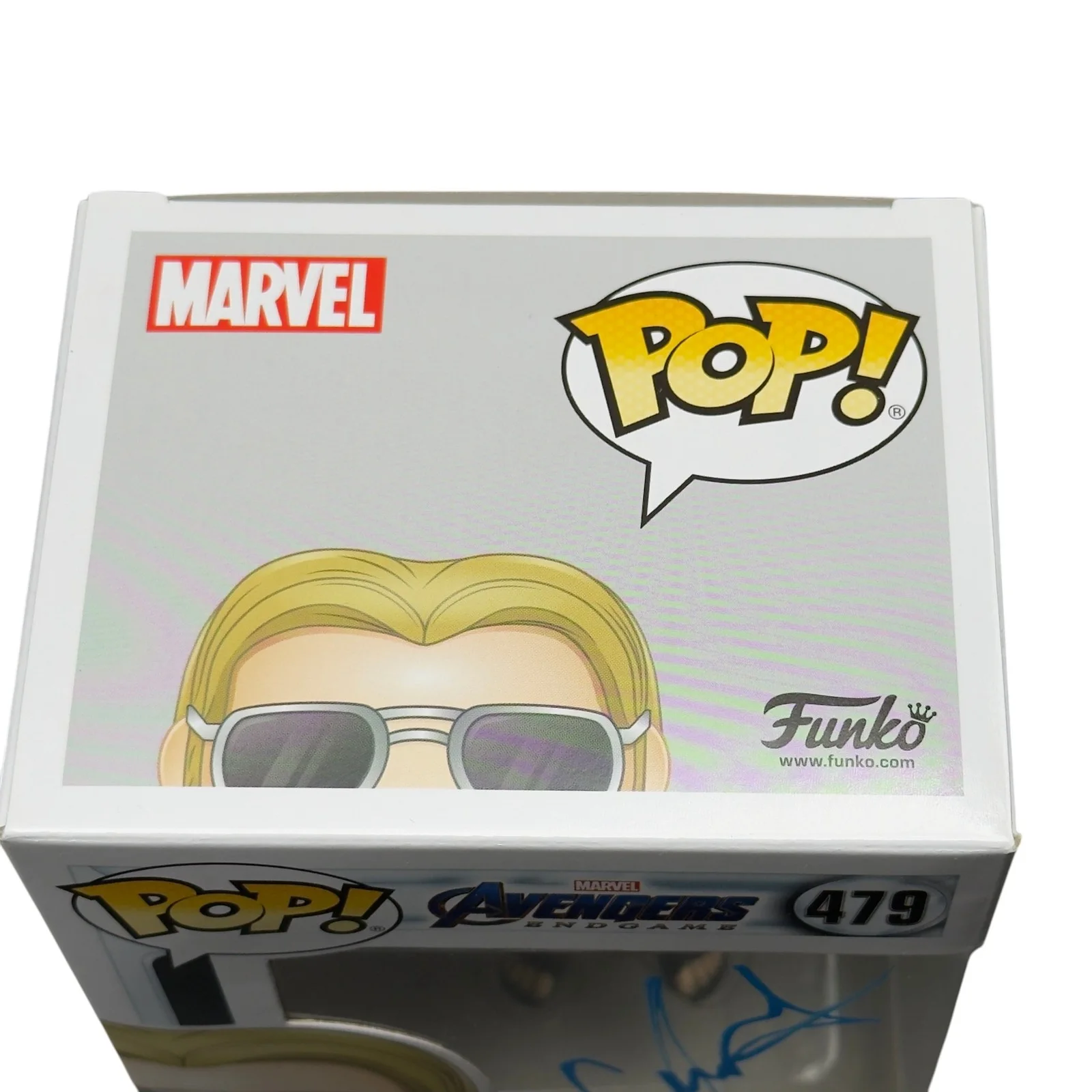Chris Hemsworth — Chris Hemsworth Signed Thor Avengers: Endgame Funko Pop 479 Beckett Autograph, image 5
