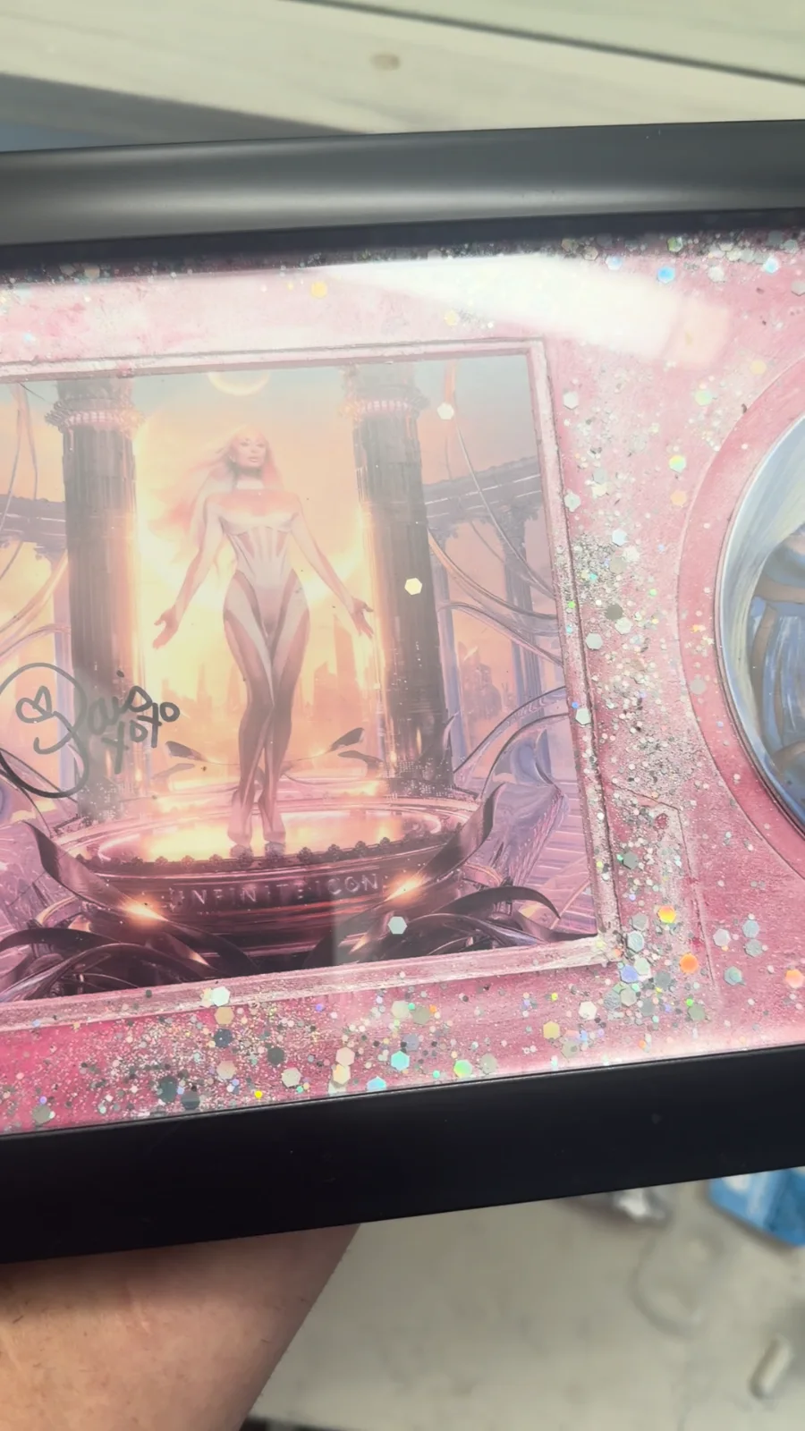 PARIS HILTON — PARIS HILTON SIGNED AUTOGRAPHED CD INSERT CUSTOM FRAMED CELEBRITY AUTHENTIC, изображение 2
