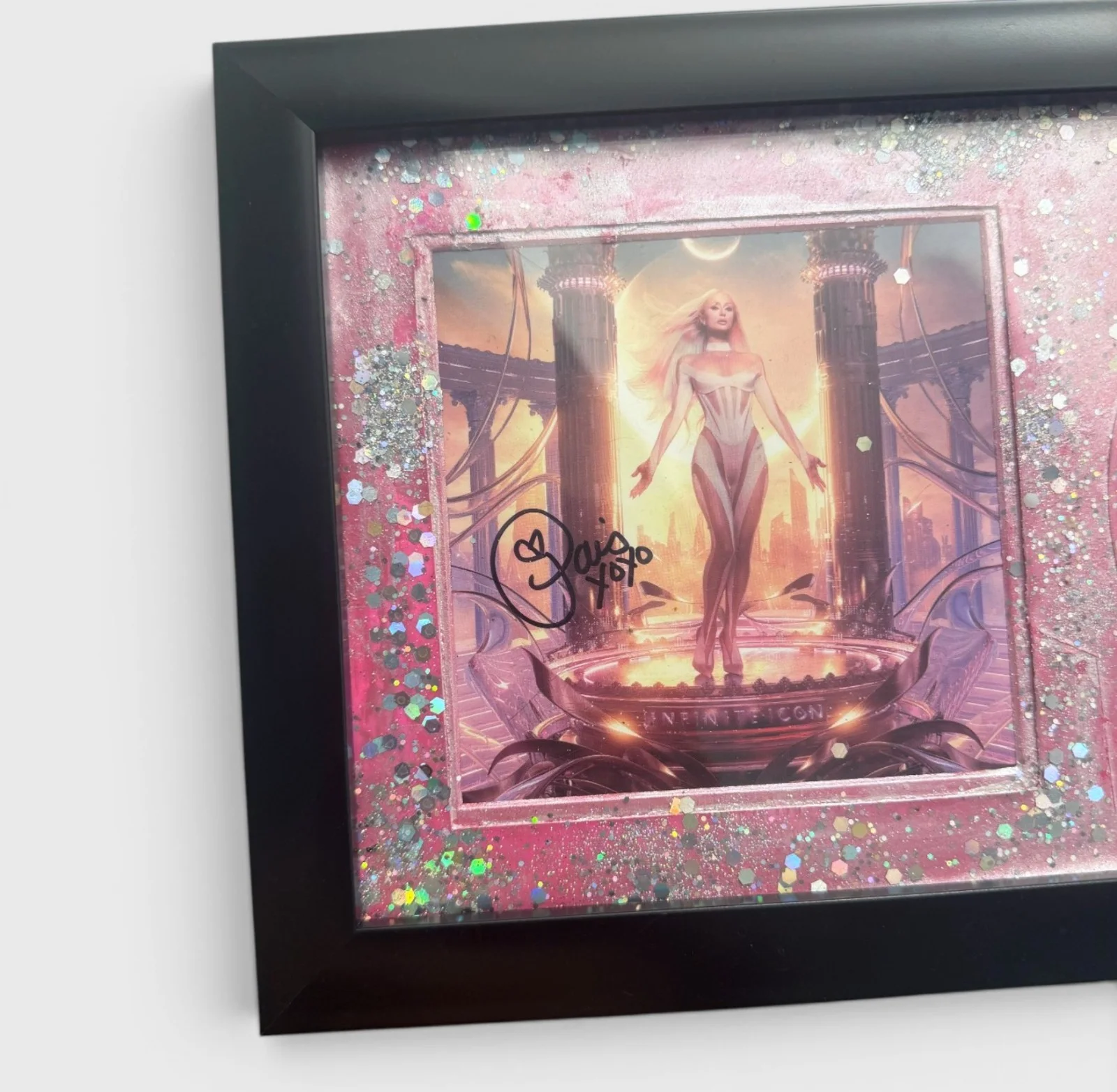PARIS HILTON — PARIS HILTON SIGNED AUTOGRAPHED CD INSERT CUSTOM FRAMED CELEBRITY AUTHENTIC, изображение 5