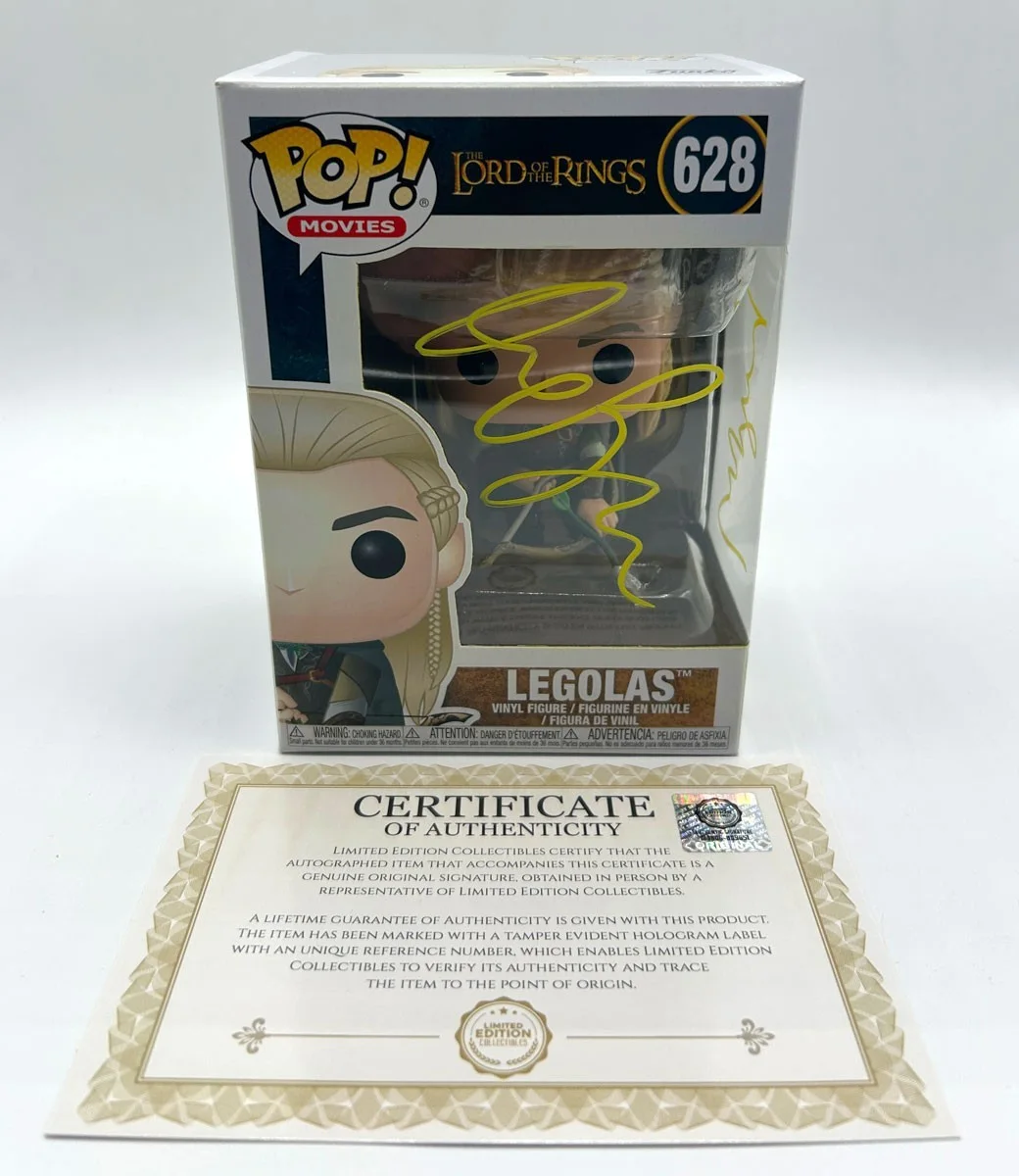Orlando Bloom — ORLANDO BLOOM SIGNED Legolas Funko Pop #628 Lord of the Rings - COA & PICTURE, изображение 3