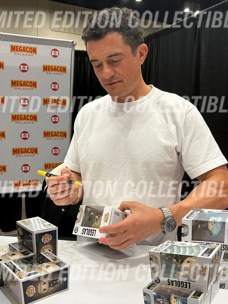 Orlando Bloom — ORLANDO BLOOM SIGNED Legolas Funko Pop #628 Lord of the Rings - COA & PICTURE, изображение 4