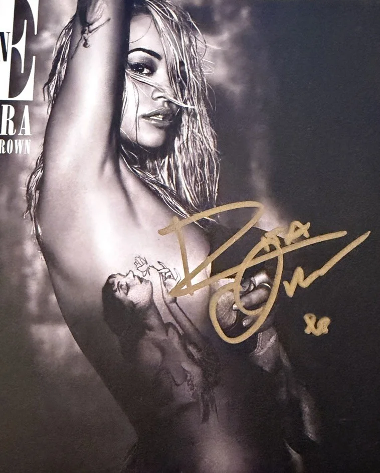 RITA ORA Signed 6x6 BODY ON ME Insert Photograph Autograph w/ JSA Certified COA, изображение 2