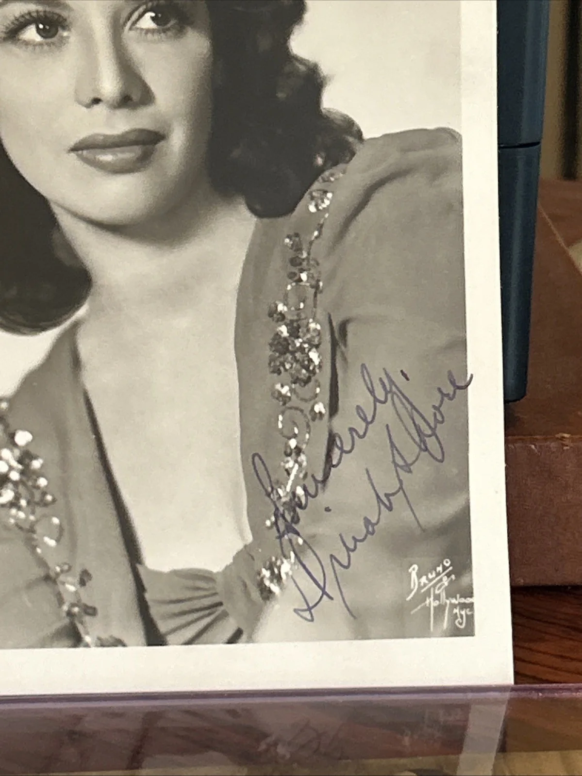 Dinah Shore (d. 1994) Signed 5x7 Vintage Promotional Photo Actress Singer t351, изображение 2