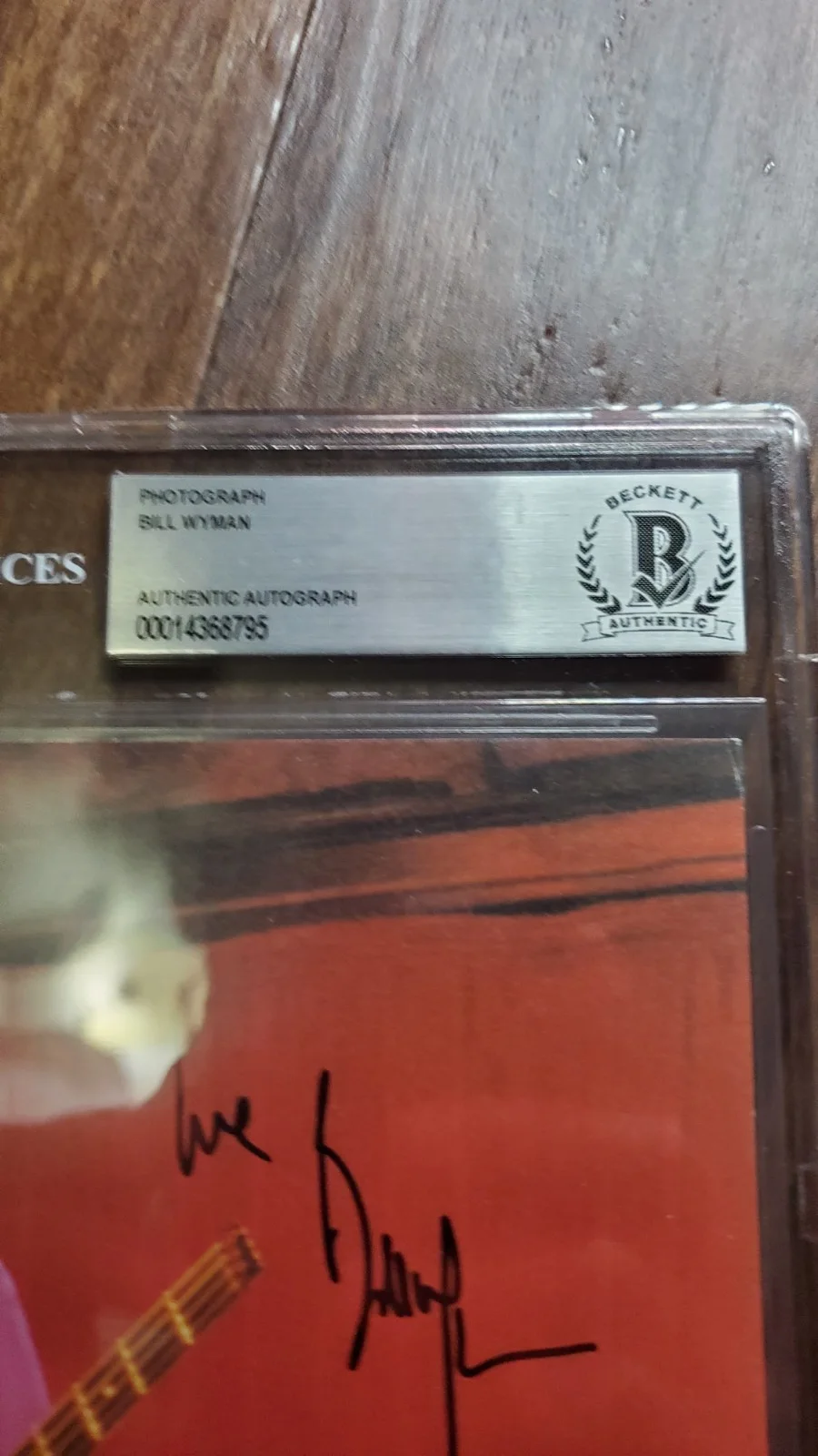 Rolling Stones Signed 8x10 Photo – Bill Wyman- Beckett Encapsulated – BAS COA, изображение 4