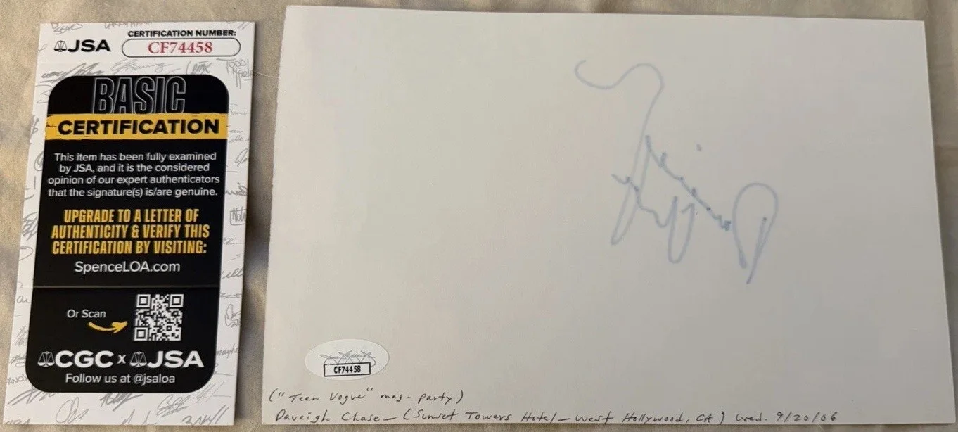 Daveigh Chase — DAVEIGH CHASE Signed 5x9 Photo Paper Cut Spirited Away LILO Stitch JSA COA Rare, изображение 3
