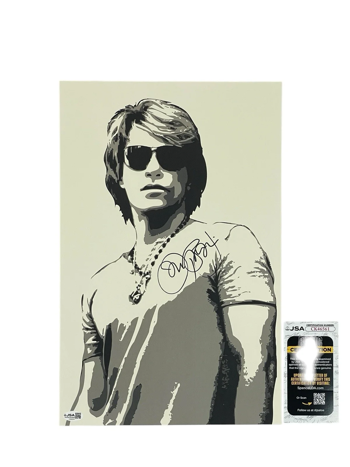 Jon Bon Jovi Autographed Limited Edition 11x17 Poster Lithograph Hand Signed JSA, изображение 4