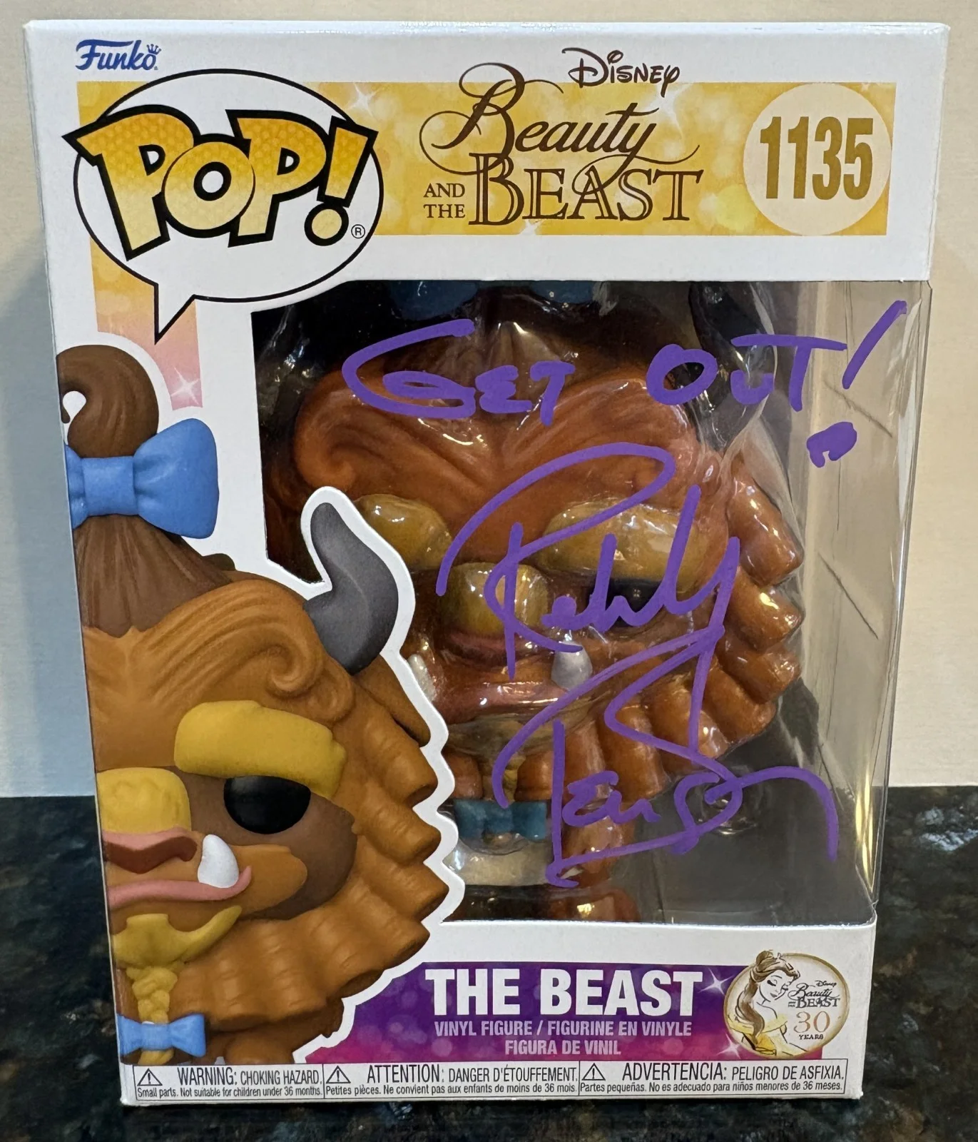 Robby Benson, Paige O'Hara, Richard White — Beauty and the Beast Robby Benson Richard White & Paige O'Hara signed Funko set, изображение 2